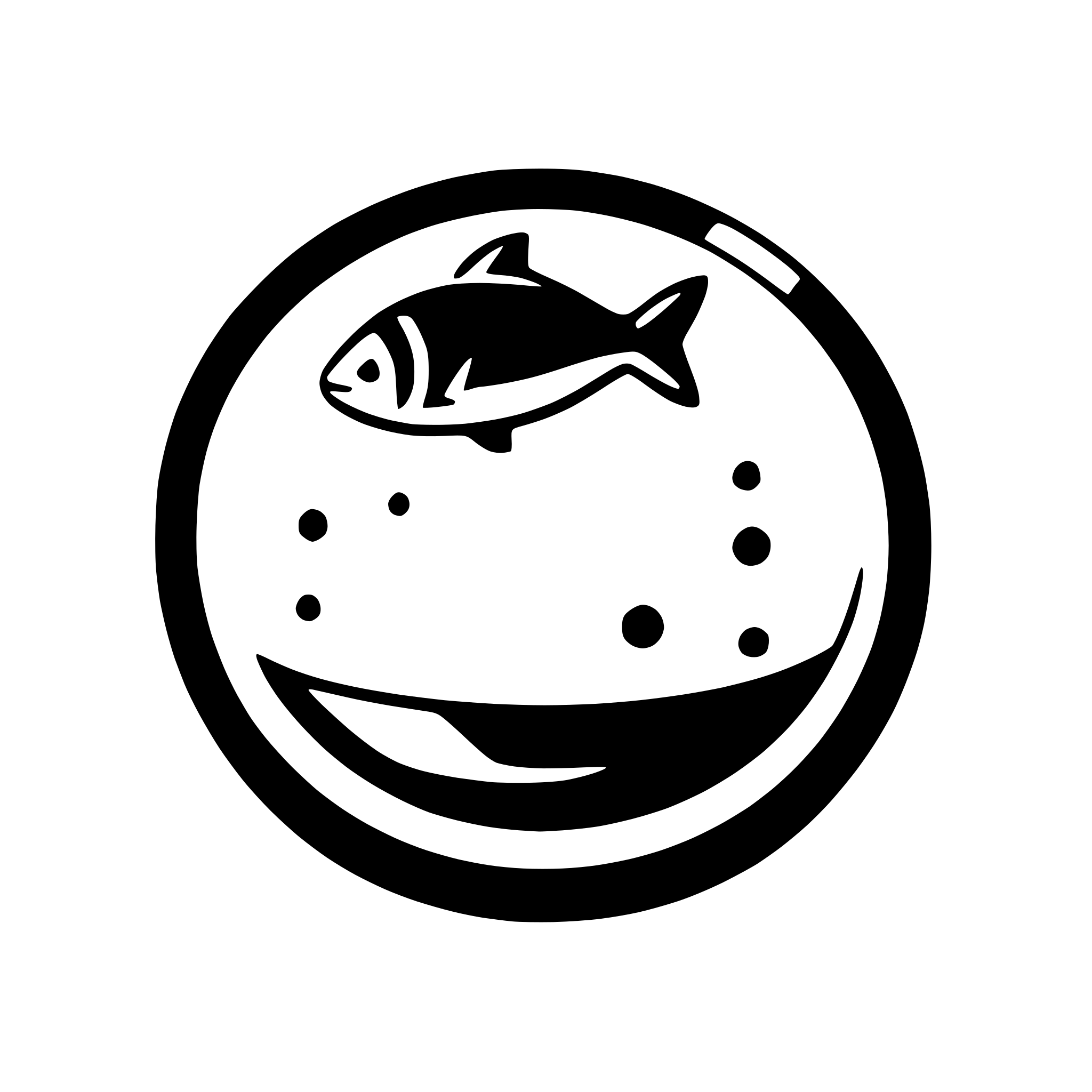 AI-generated SVG of 'fish swimming in bowl'