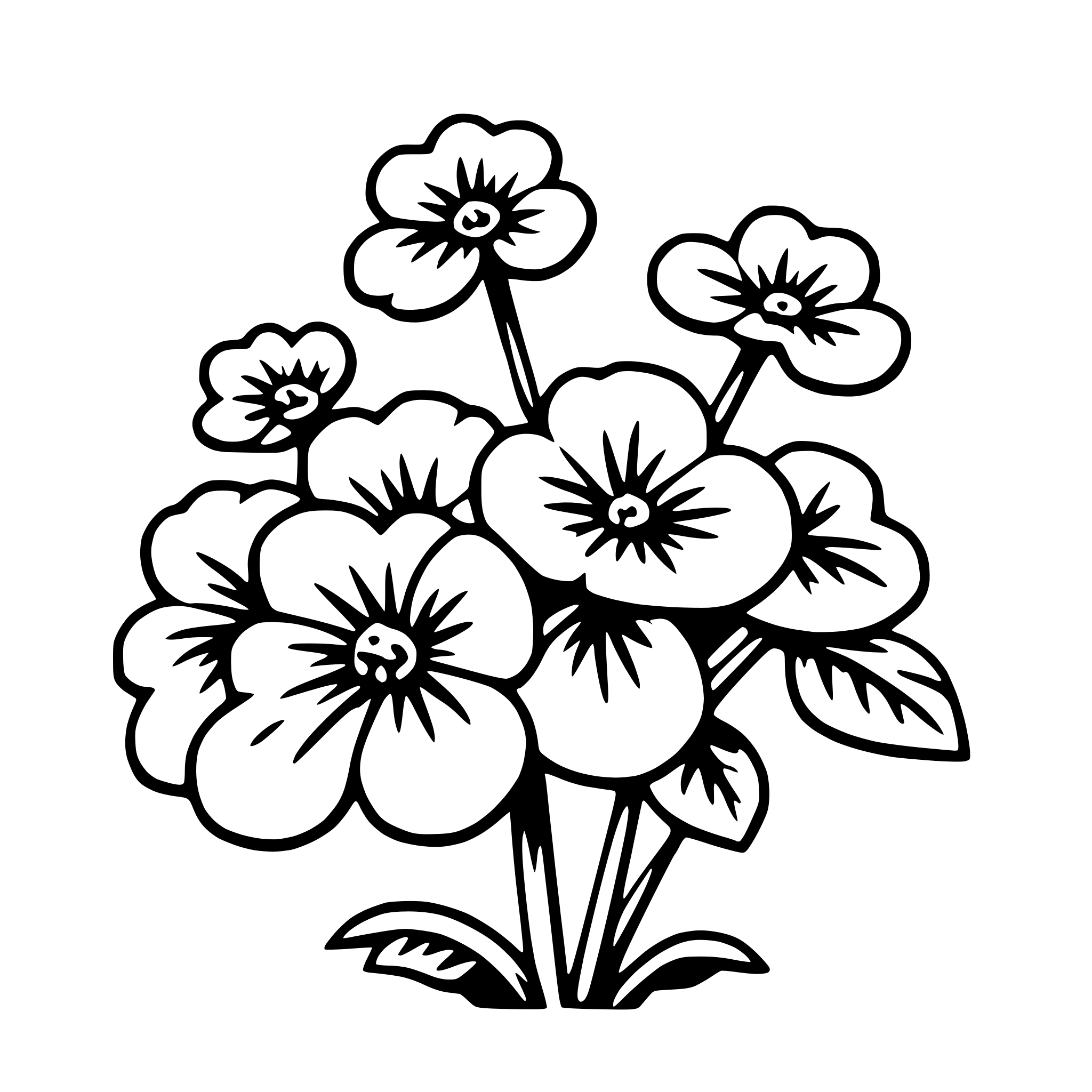 AI-generated SVG of 'geranium'