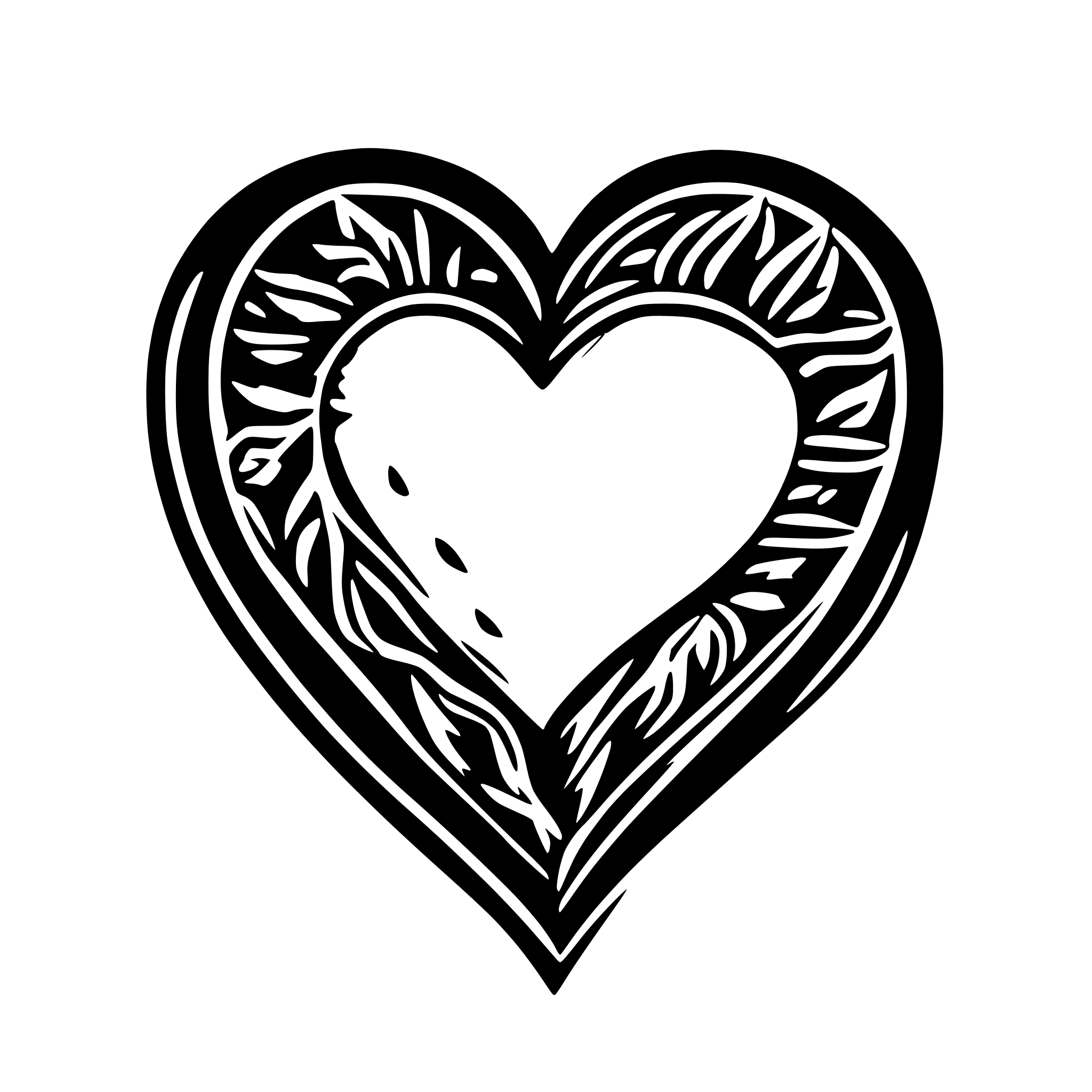 AI-generated SVG of 'heart embellishment'