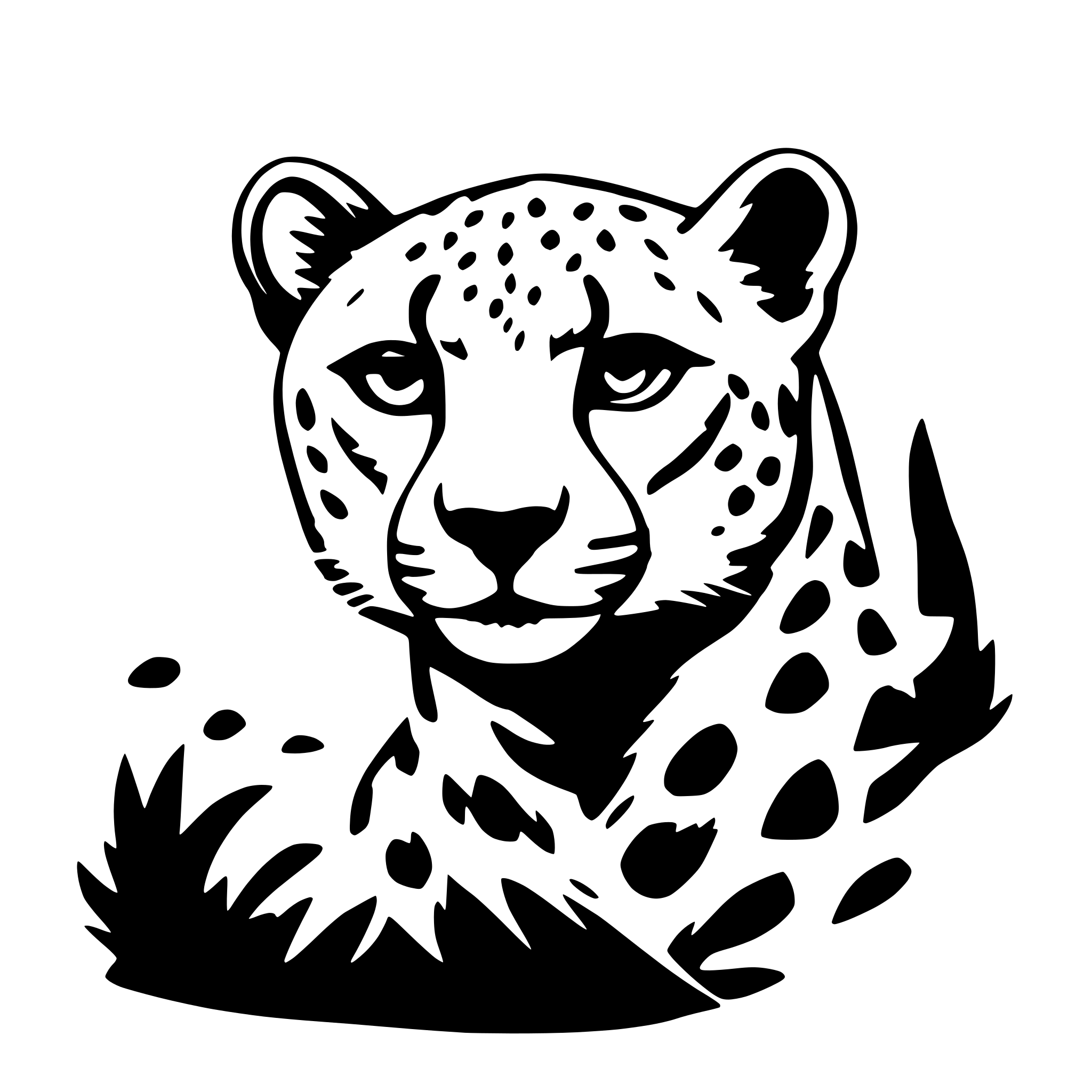 AI-generated SVG of 'cheetah'