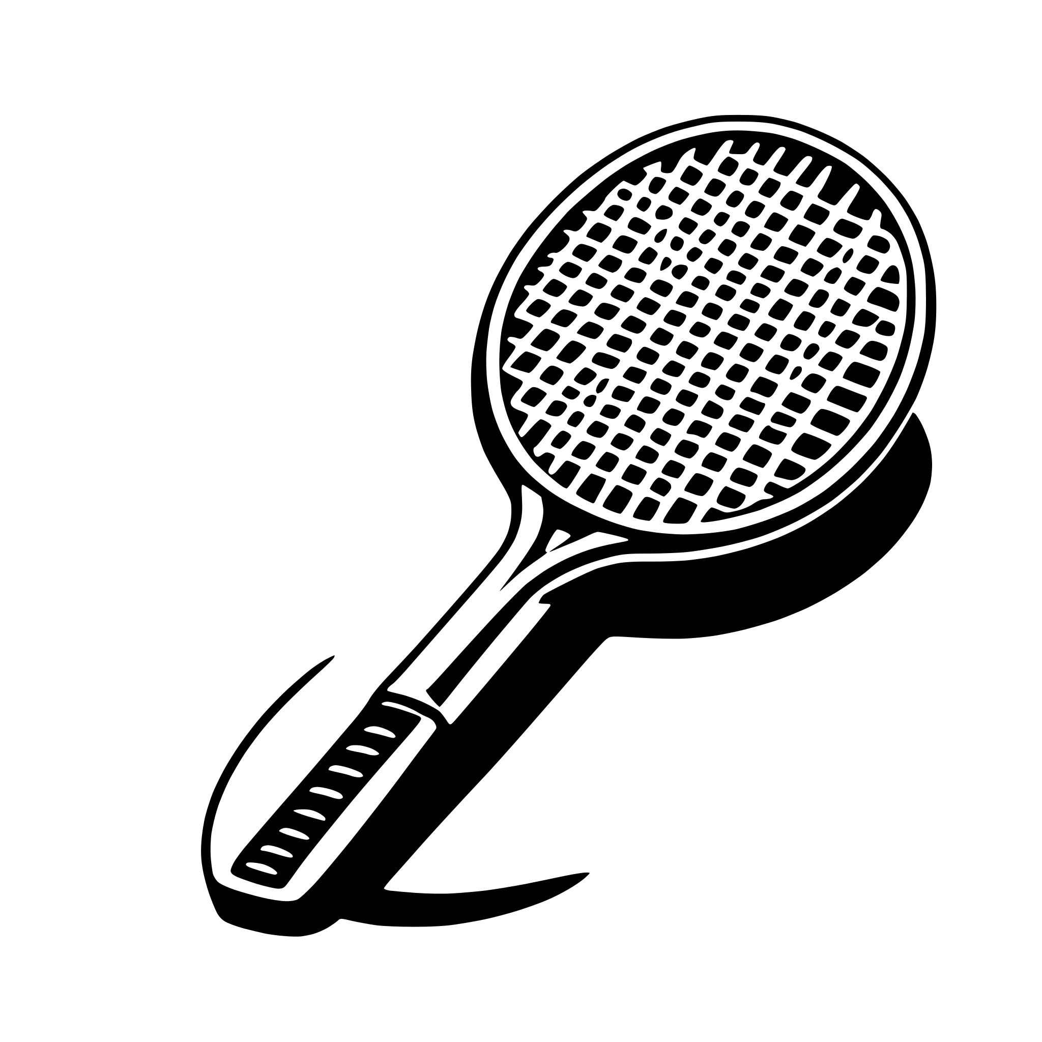 AI-generated SVG of a racket
