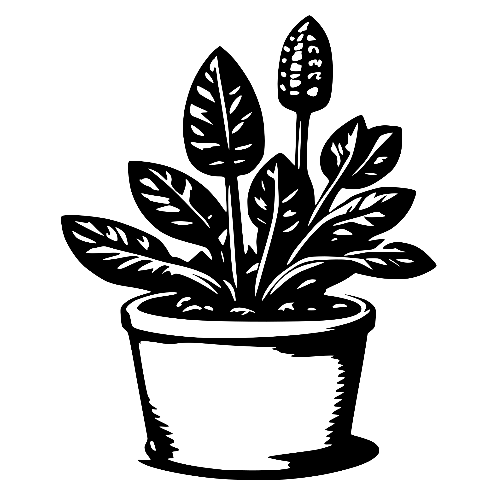 AI-generated SVG of 'bakterium'