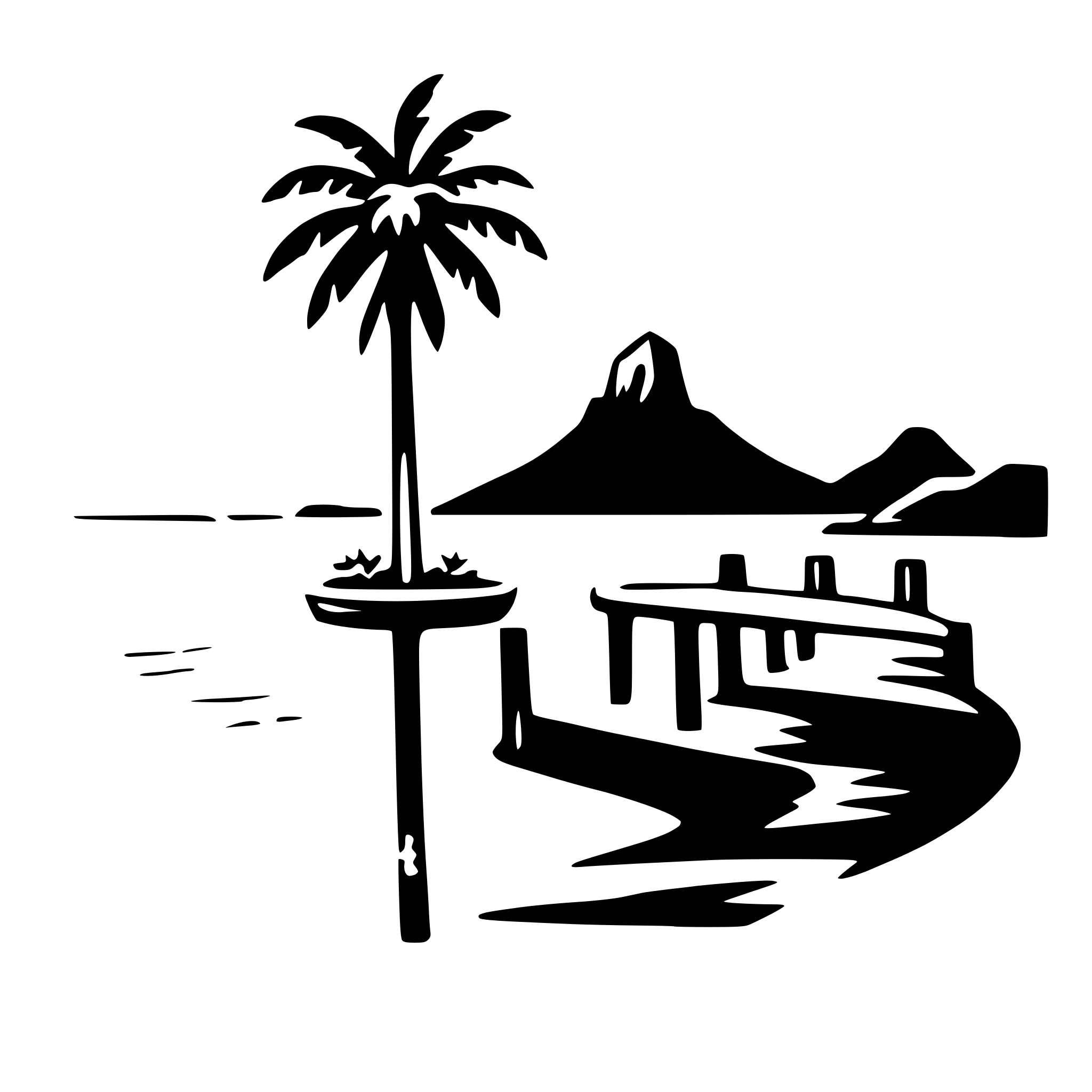 AI-generated SVG of a bora bora