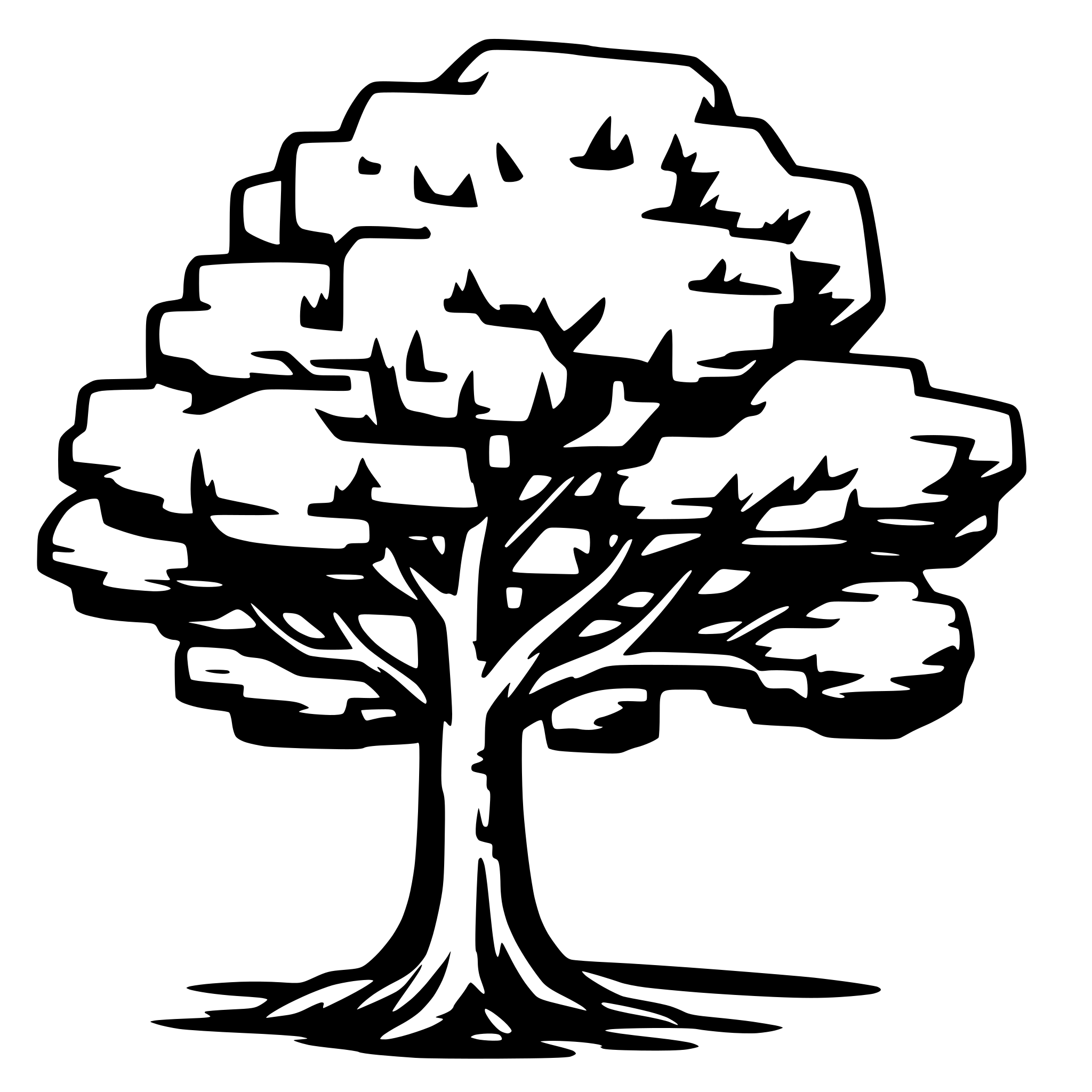 AI-generated SVG of a cartton tree