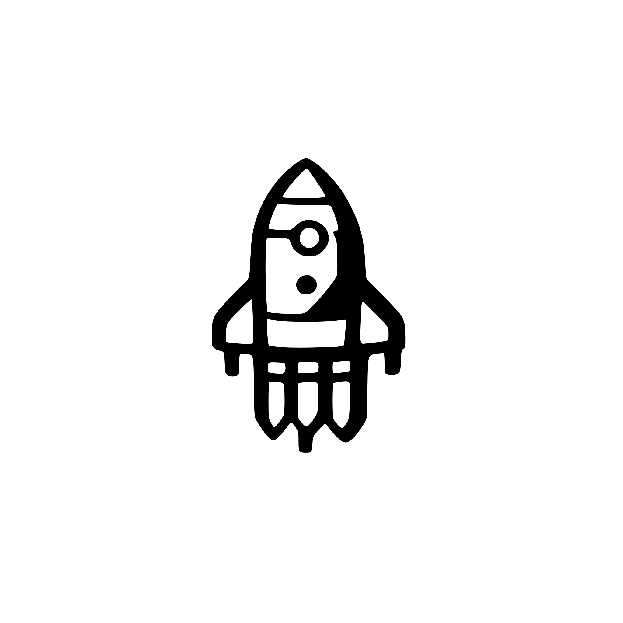 AI-generated SVG of a rocket