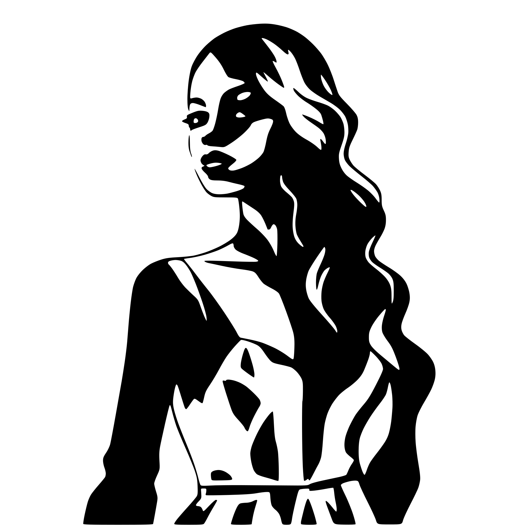 AI-generated SVG of a Create a drop dead gorgeous woman