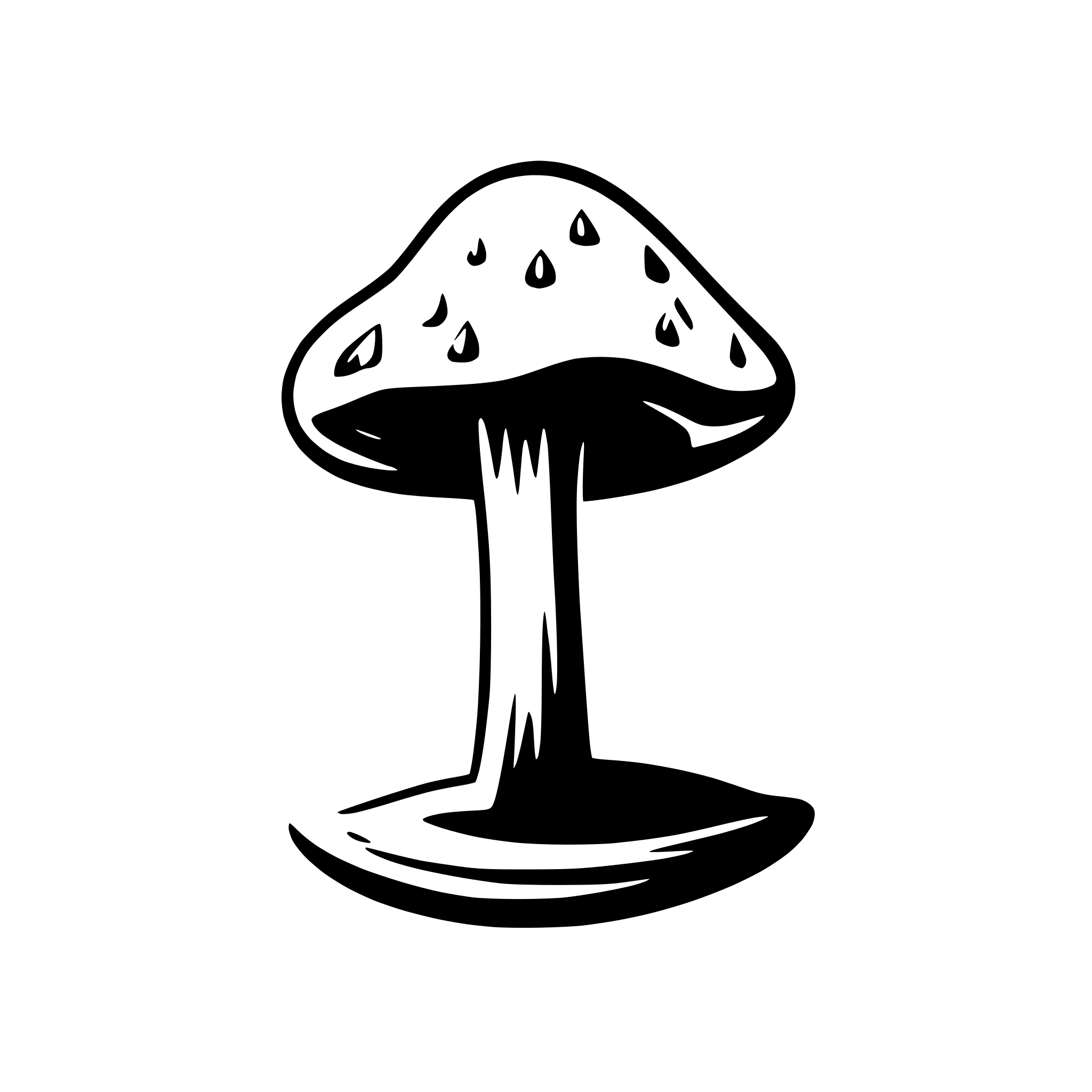 AI-generated SVG of a mushrooms