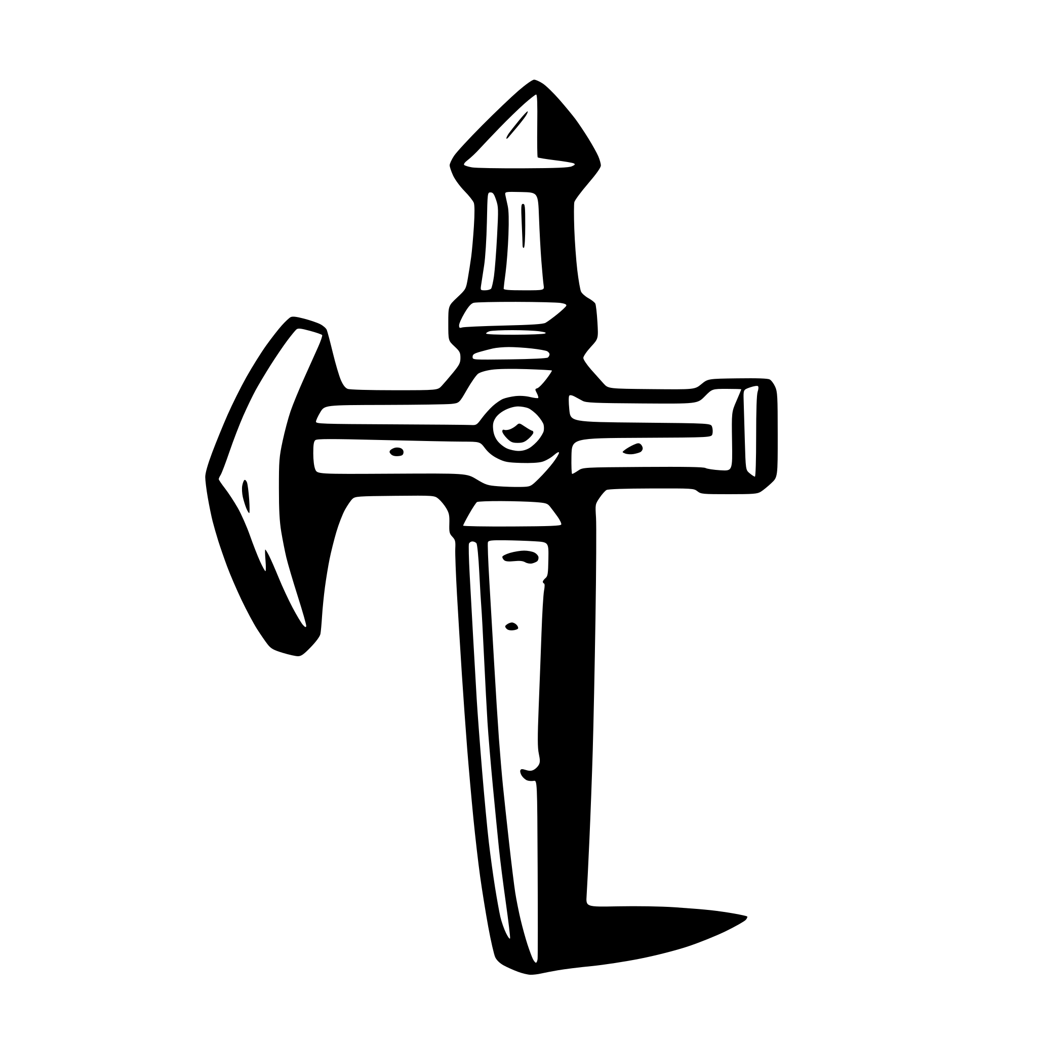 AI-generated SVG of 'War hammer weapon'