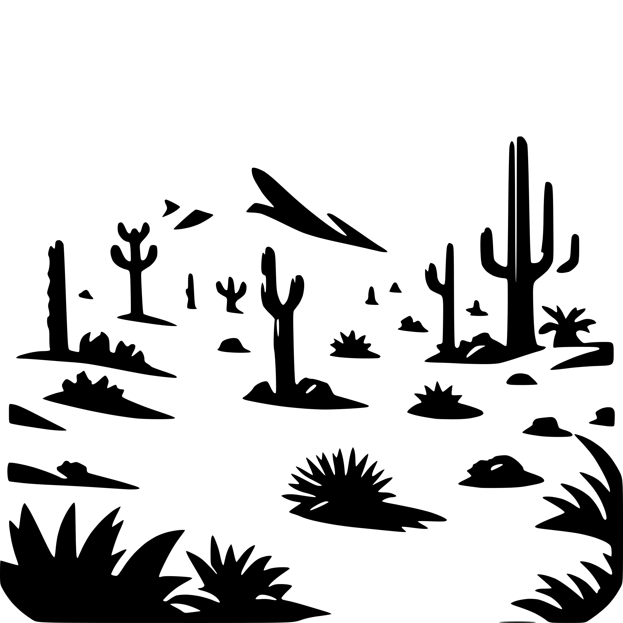 AI-generated SVG of a extreme hot sunny desert ecosystem