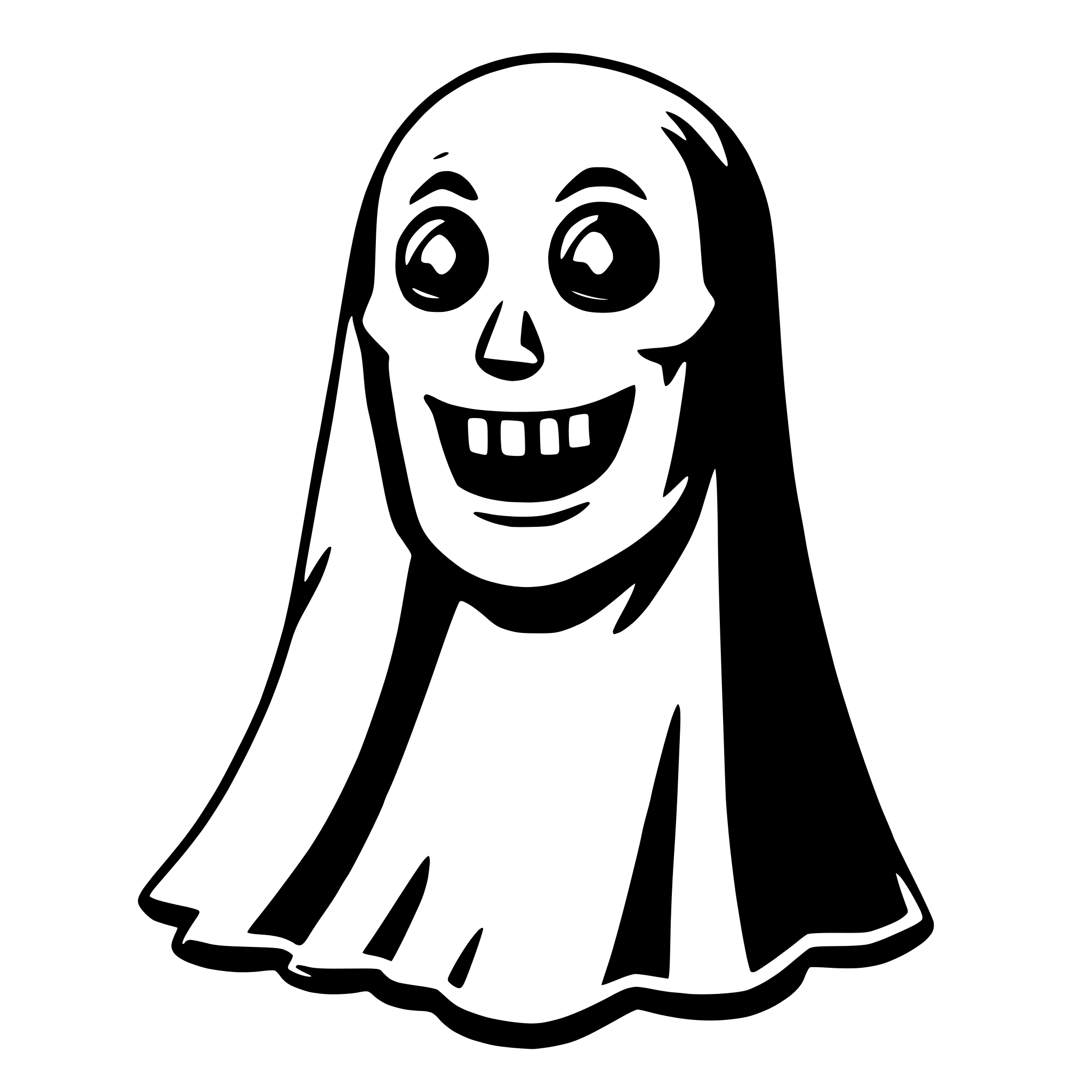 AI-generated SVG of a ghost