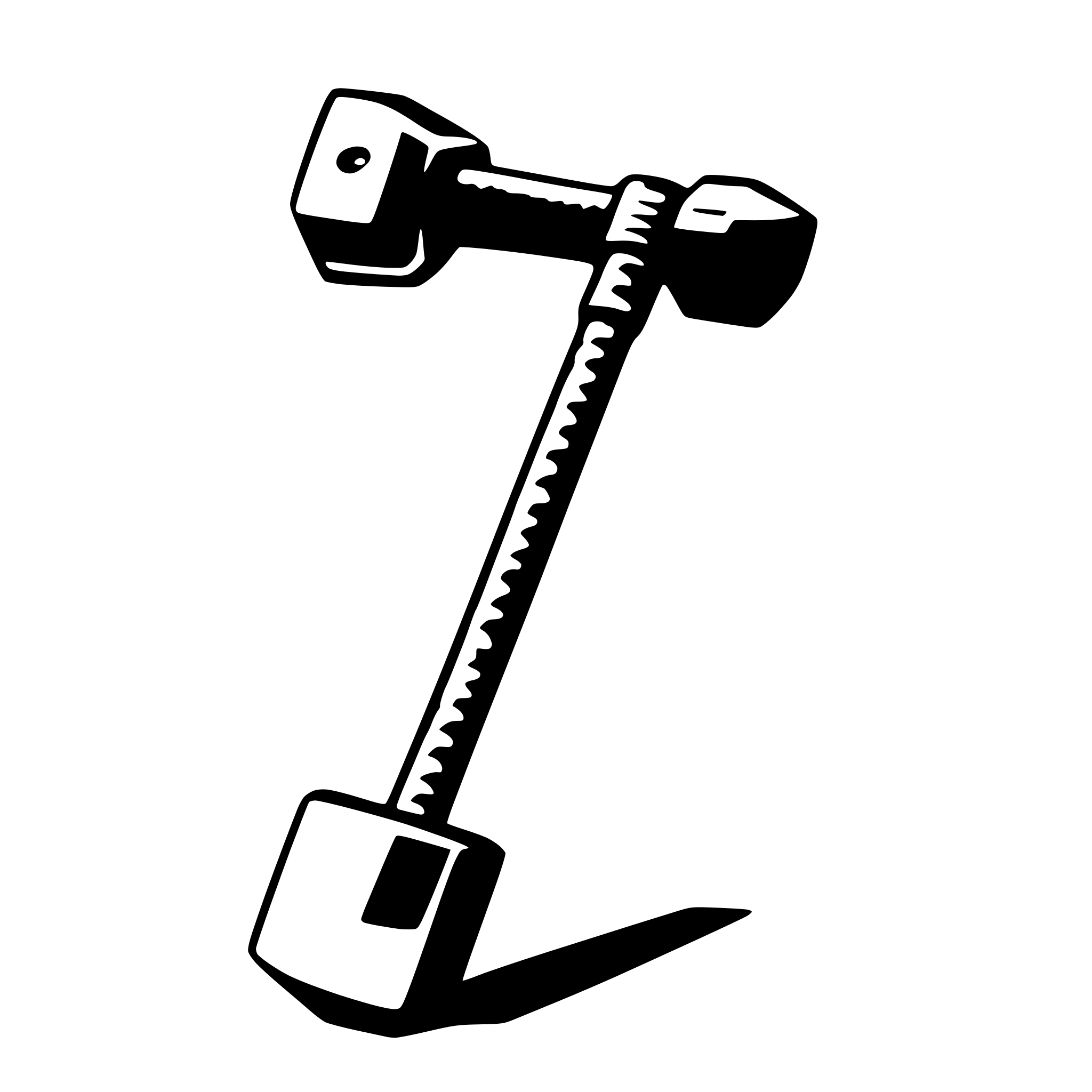 AI-generated SVG of 'a modern sledgehammer with a short handle'