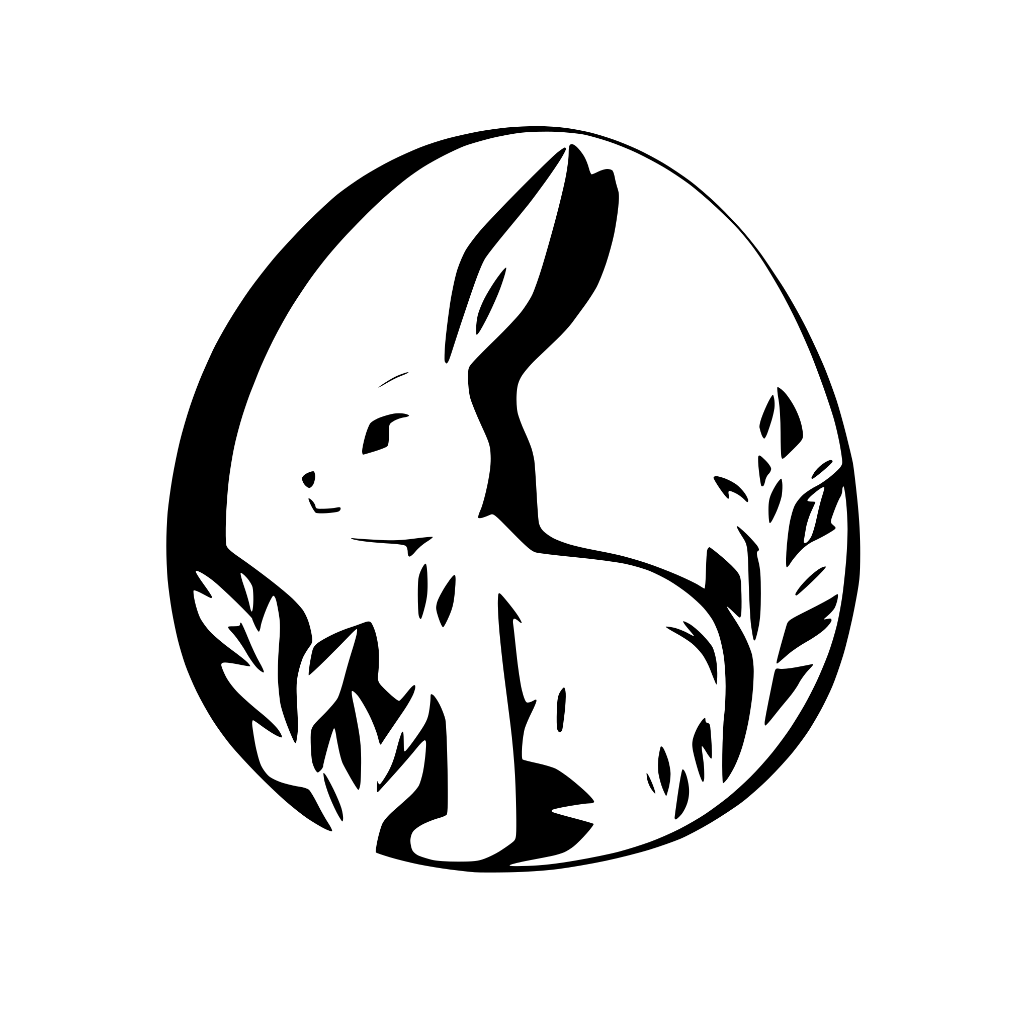 AI-generated SVG of a easter bunny