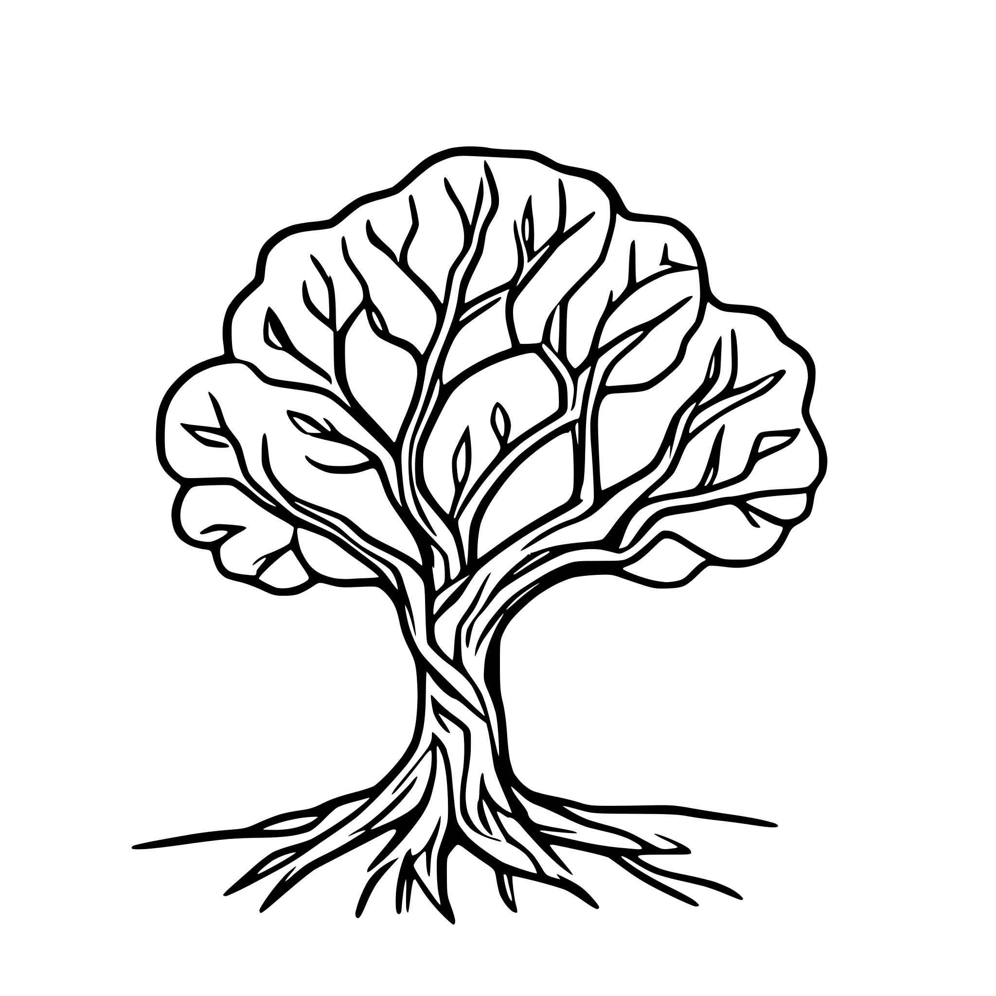 AI-generated SVG of a A tree