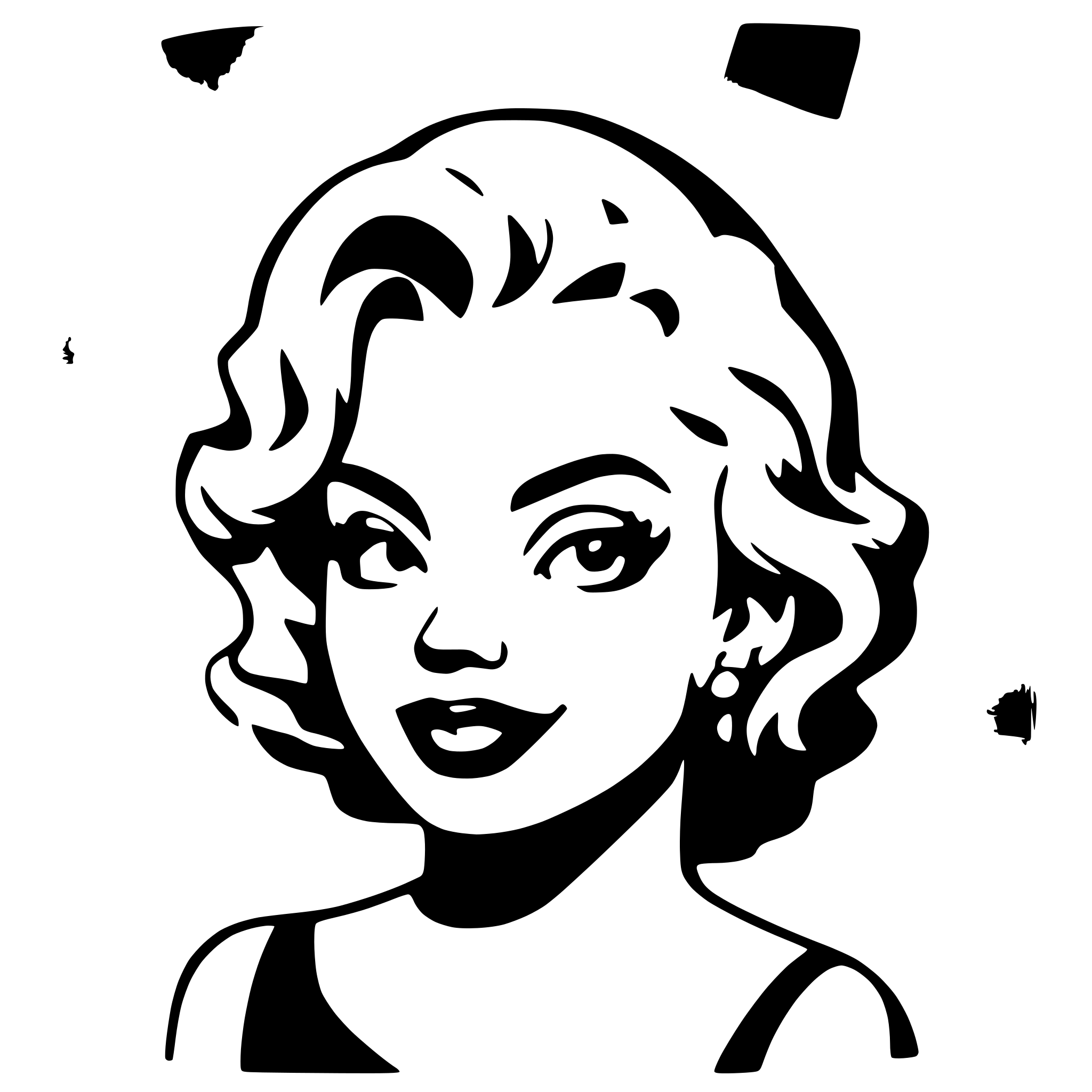 AI-generated SVG of a Marilyn Monroe