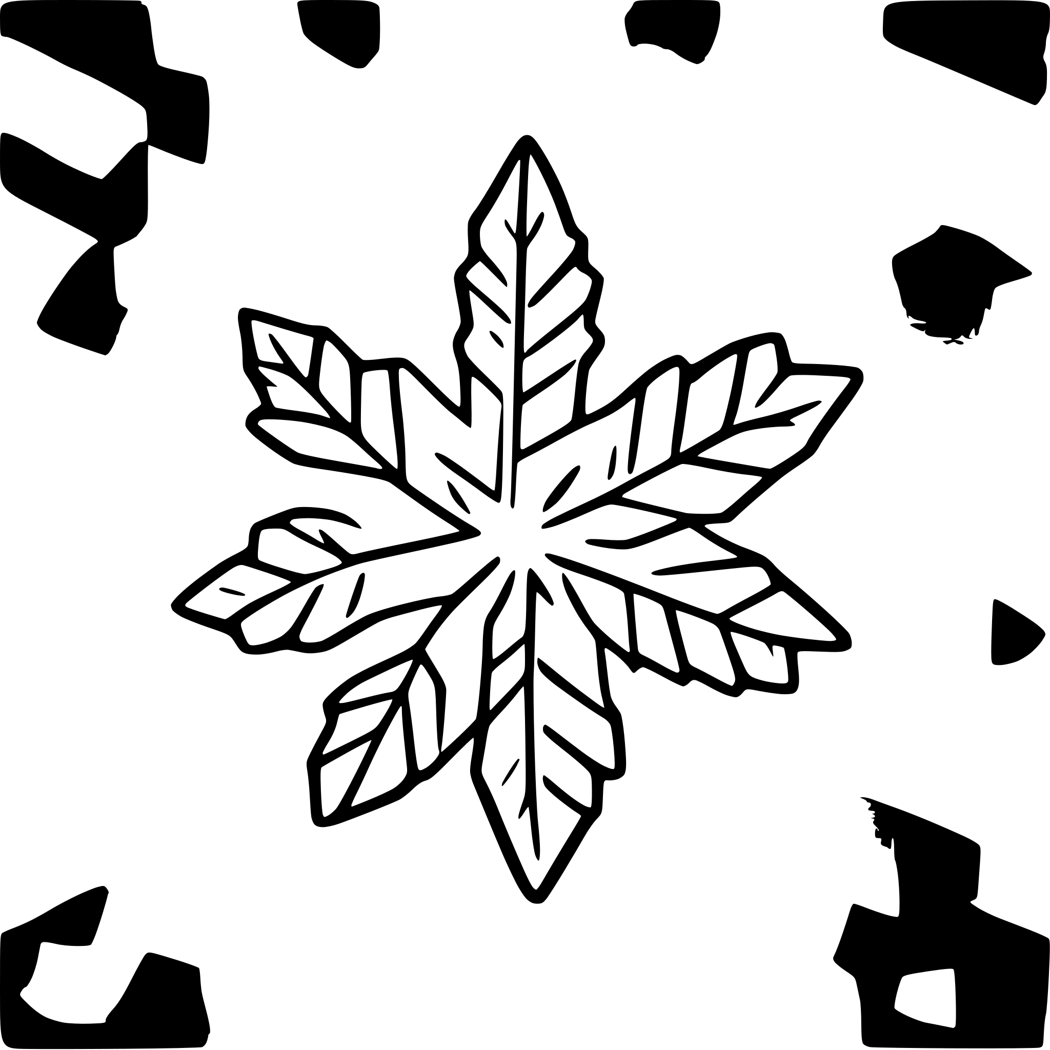 AI-generated SVG of a christmas snow flake