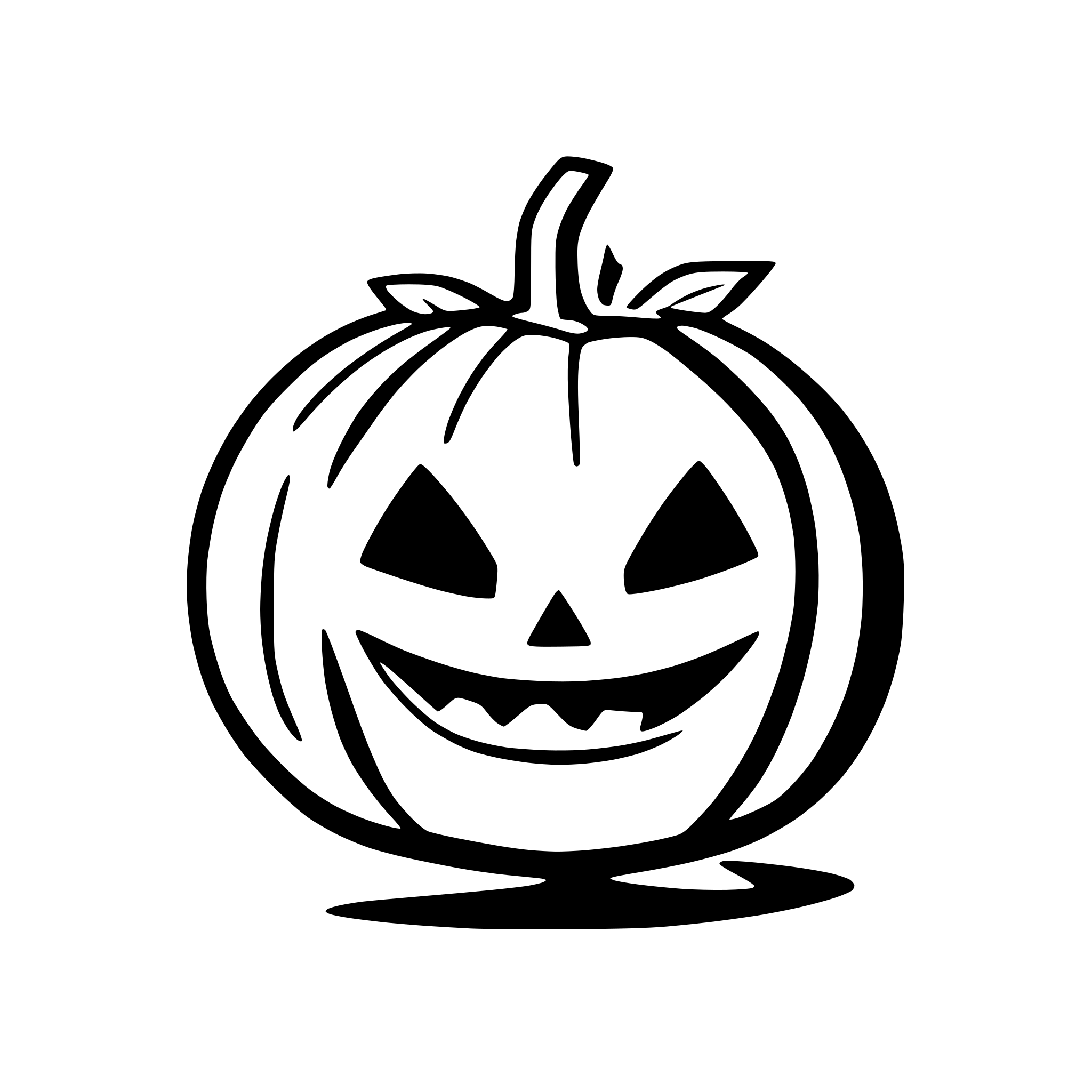 AI-generated SVG of 'a halloween pumpkin'