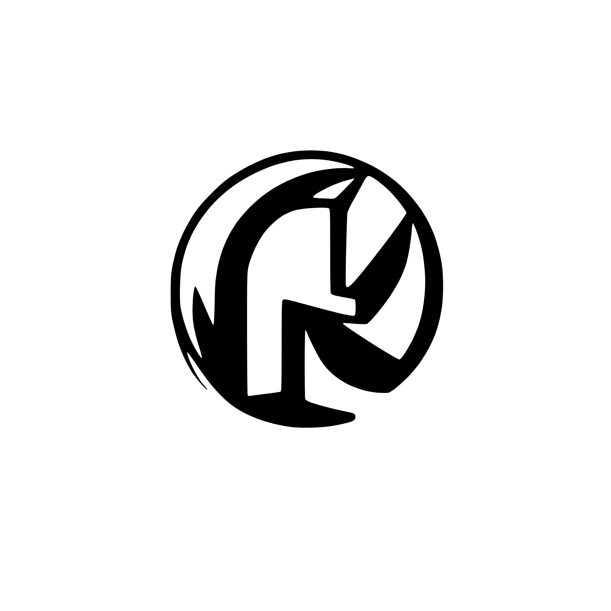 AI-generated SVG of a letter R with @