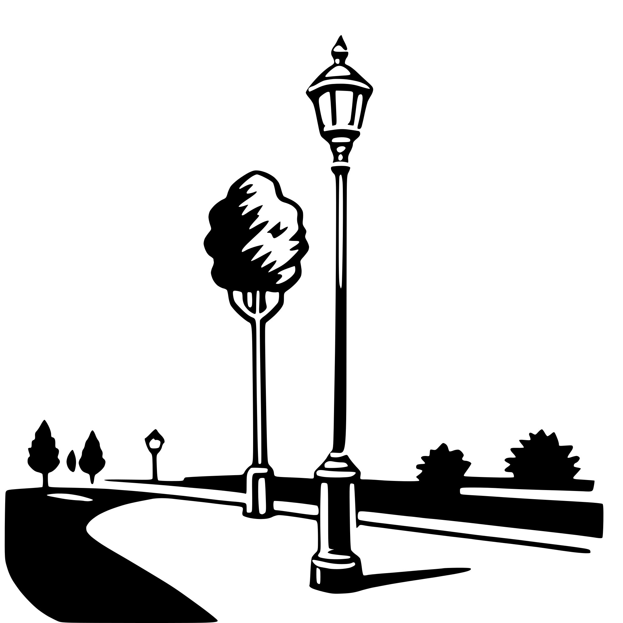 AI-generated SVG of a lamppost