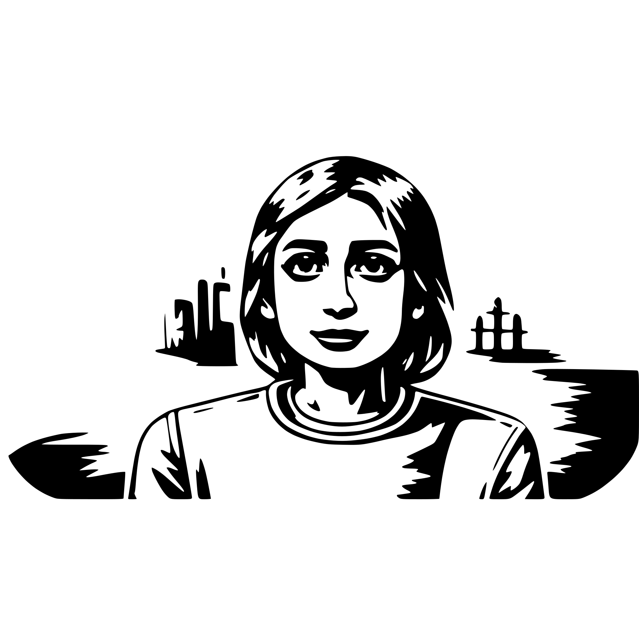 AI-generated SVG of 'a person with mood swins'