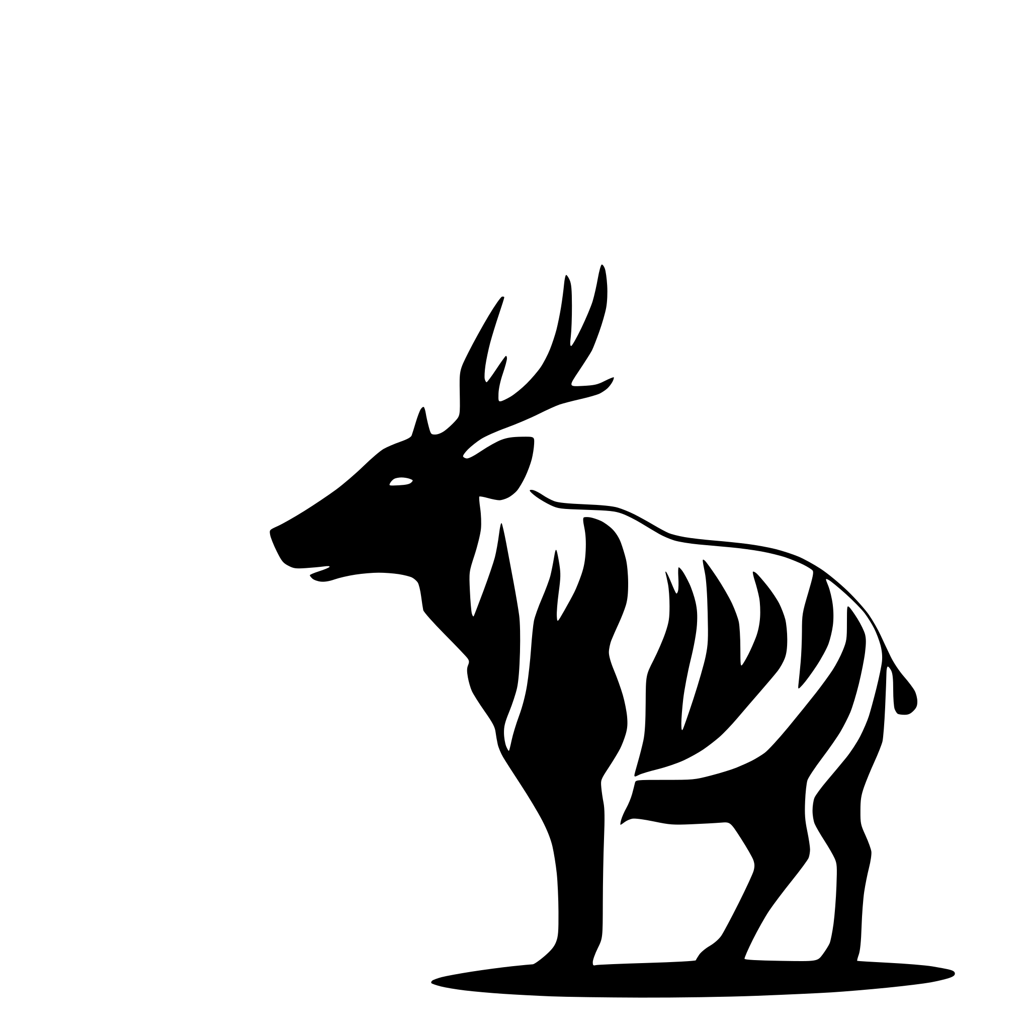 AI-generated SVG of a wild boar tusks