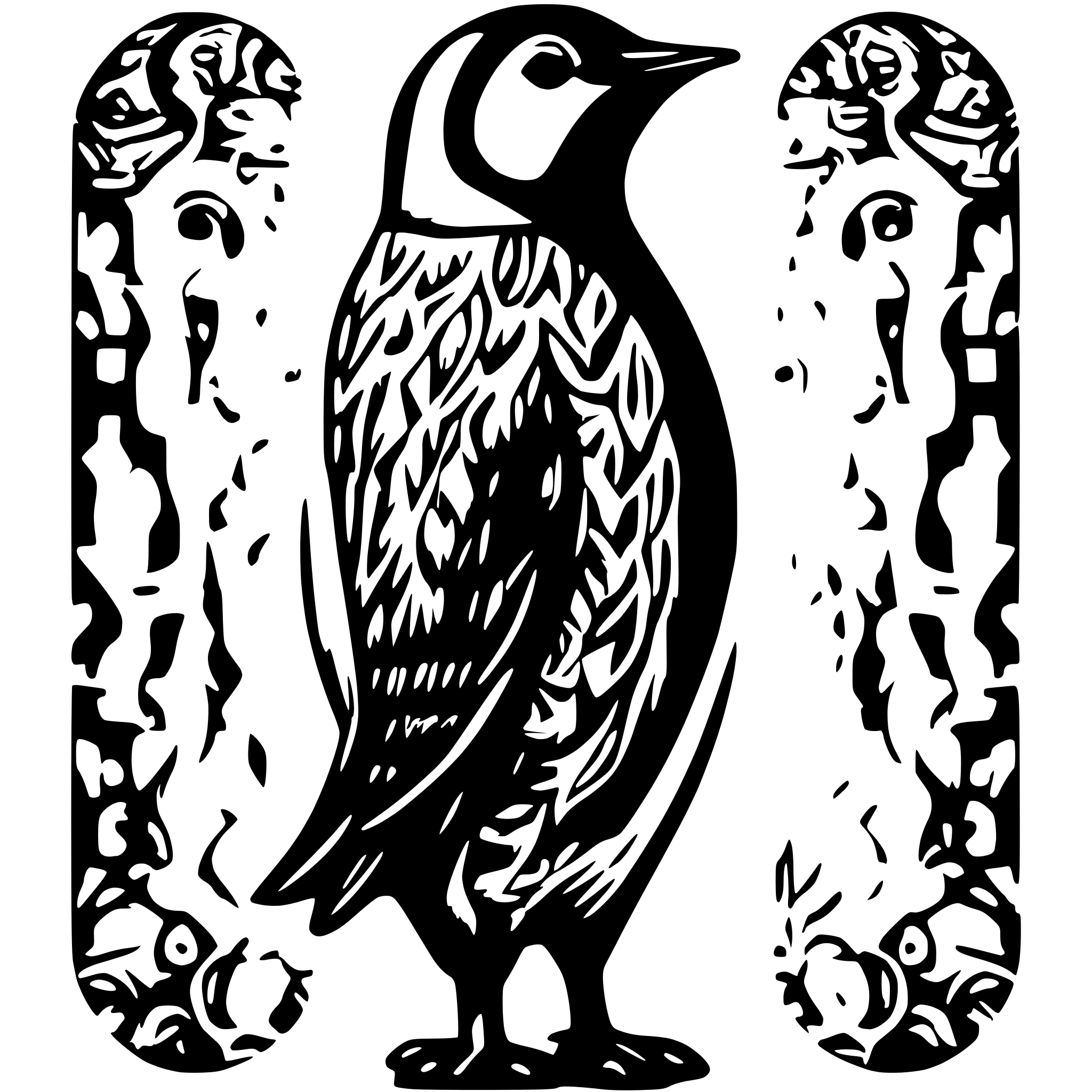 AI-generated SVG of 'penguine'