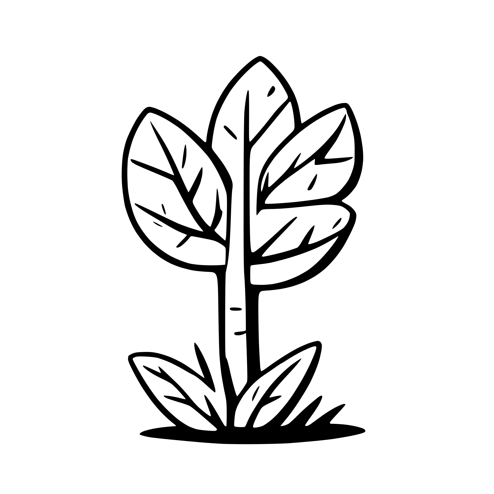 AI-generated SVG of a Pflanze mit platzendem Boden, ernergisch