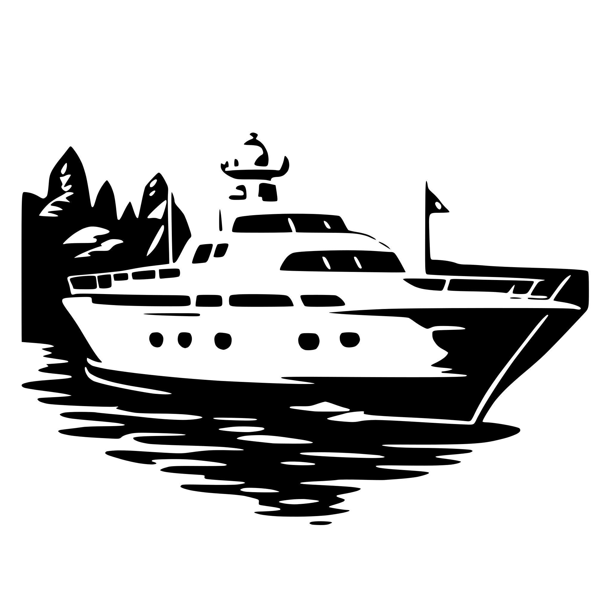 AI-generated SVG of a yacht