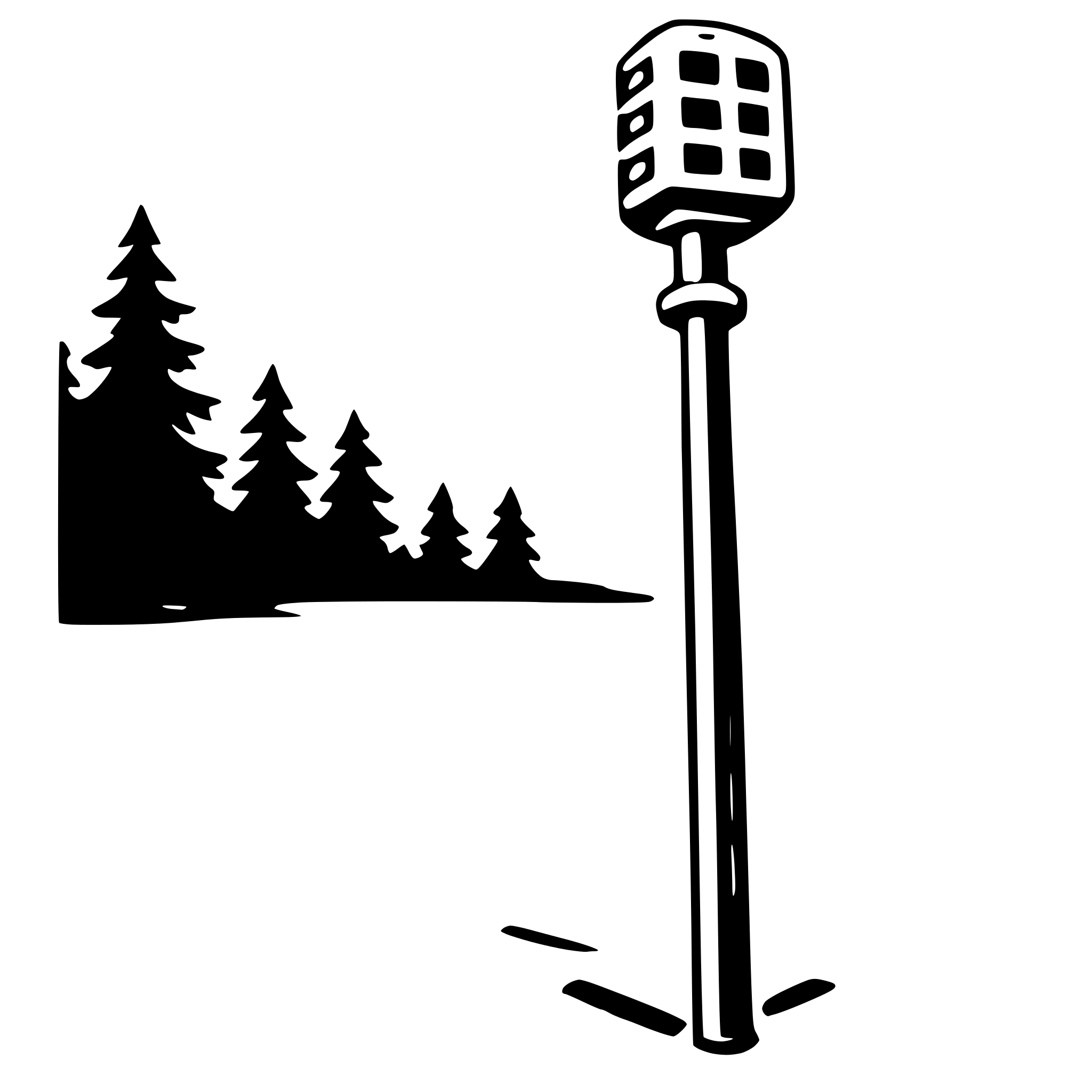 AI-generated SVG of a monopod