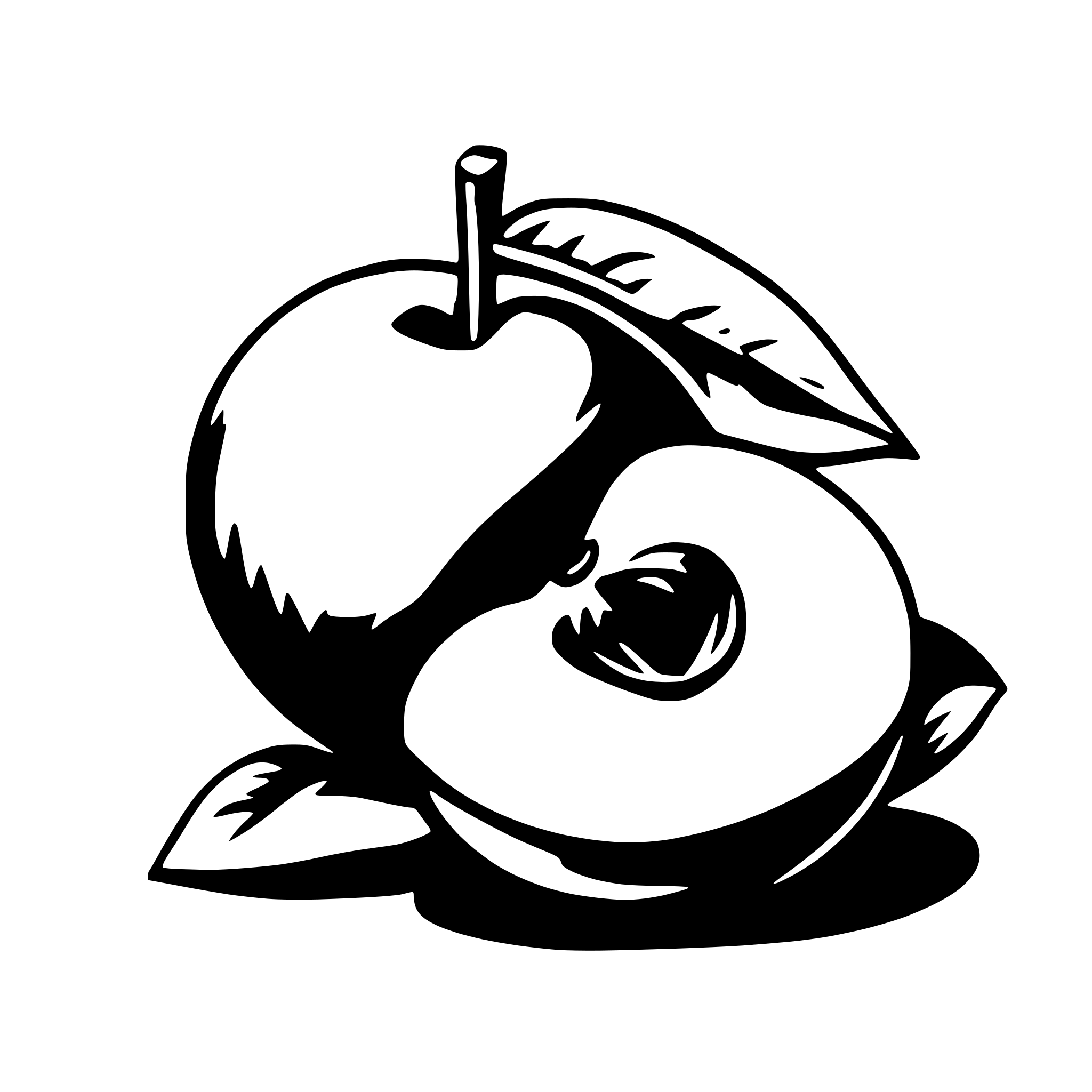 AI-generated SVG of a peach