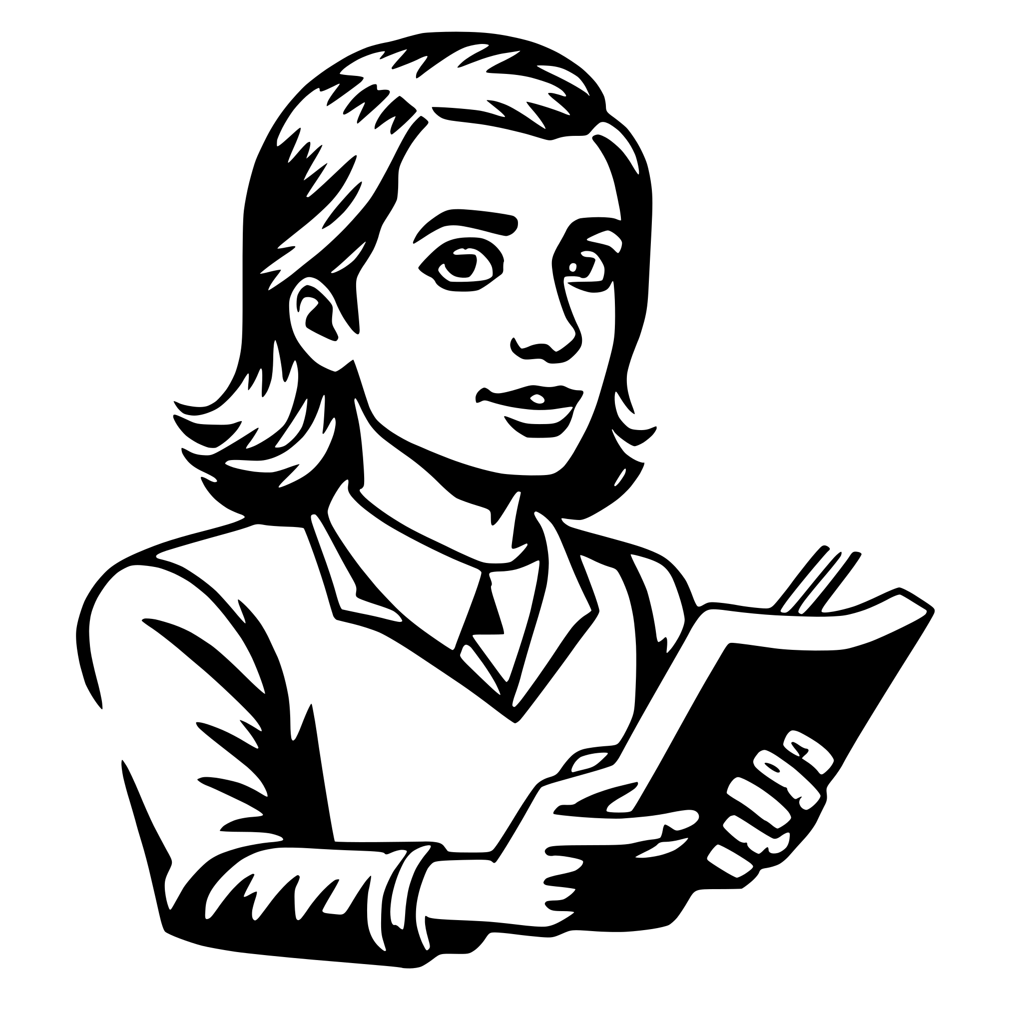 AI-generated SVG of a translator