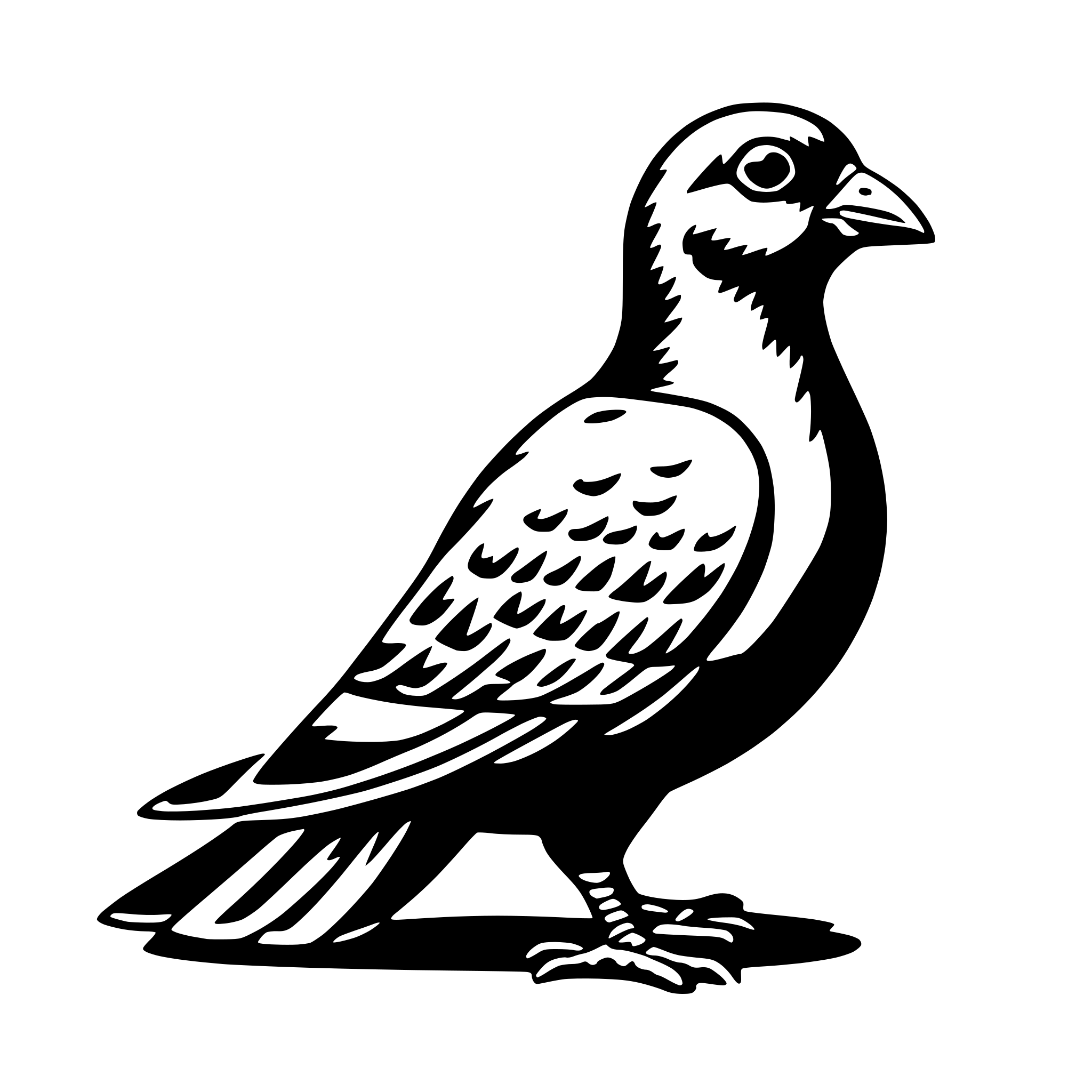 AI-generated SVG of a pigeon