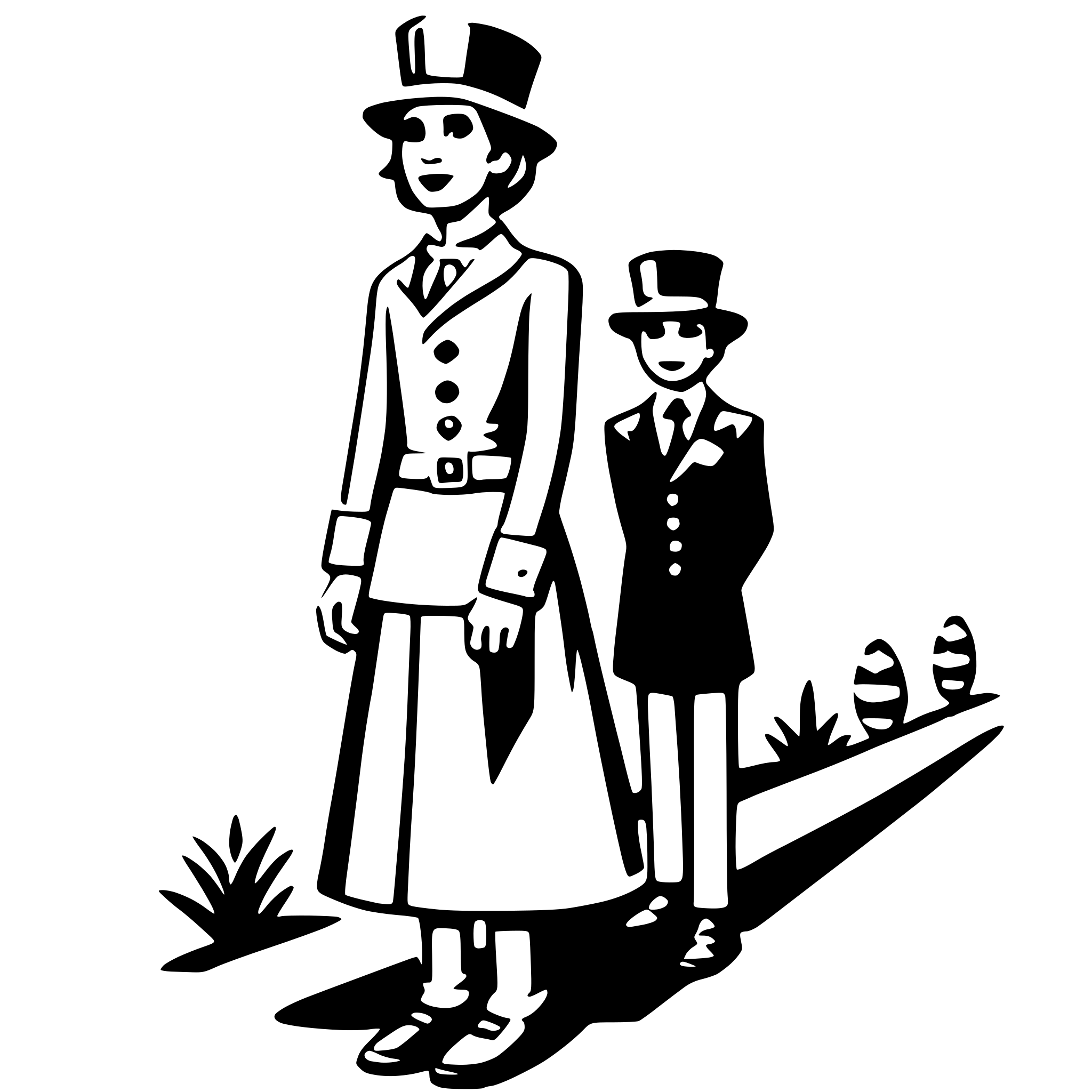 AI-generated SVG of 'easter parade'