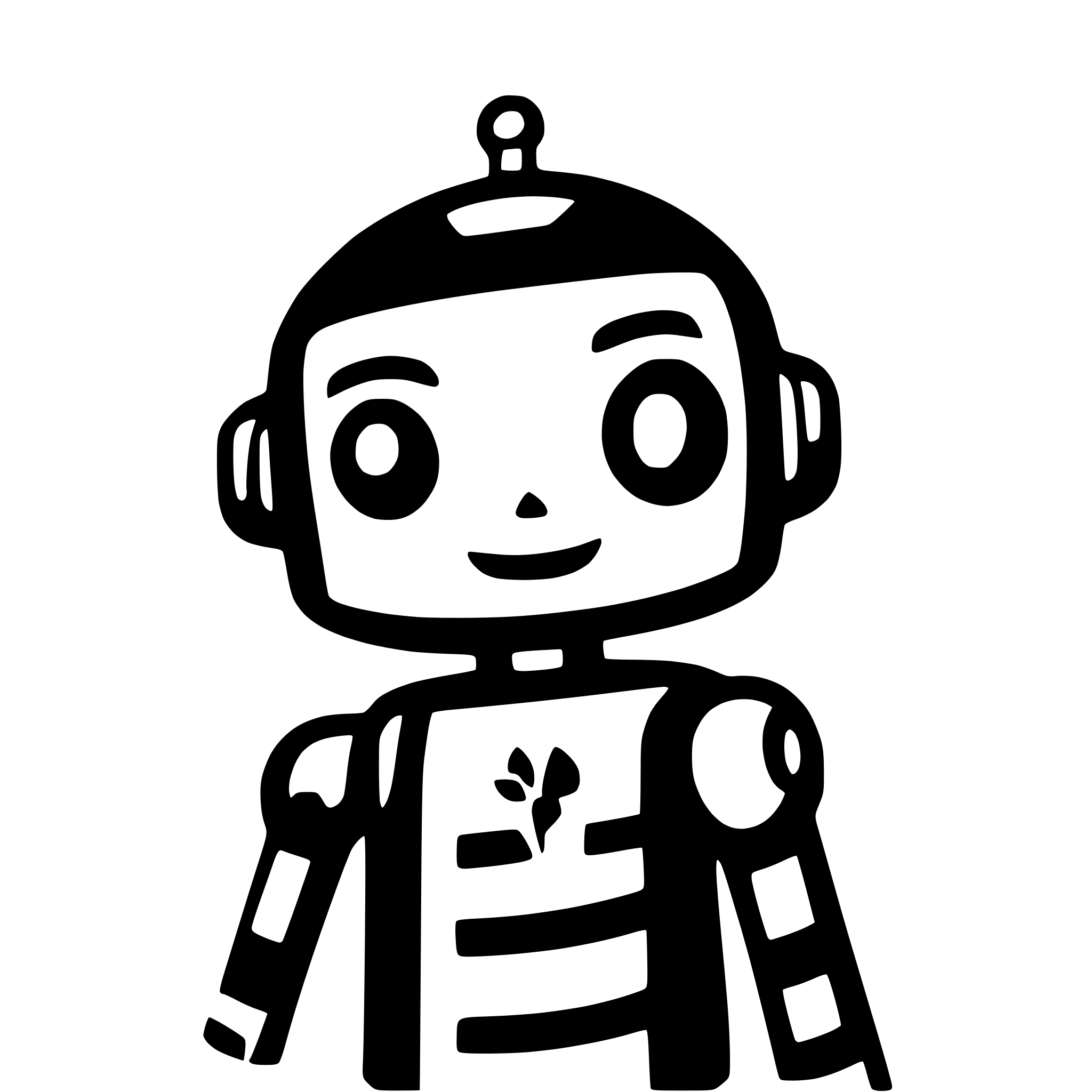 AI-generated SVG of a robot saying hi