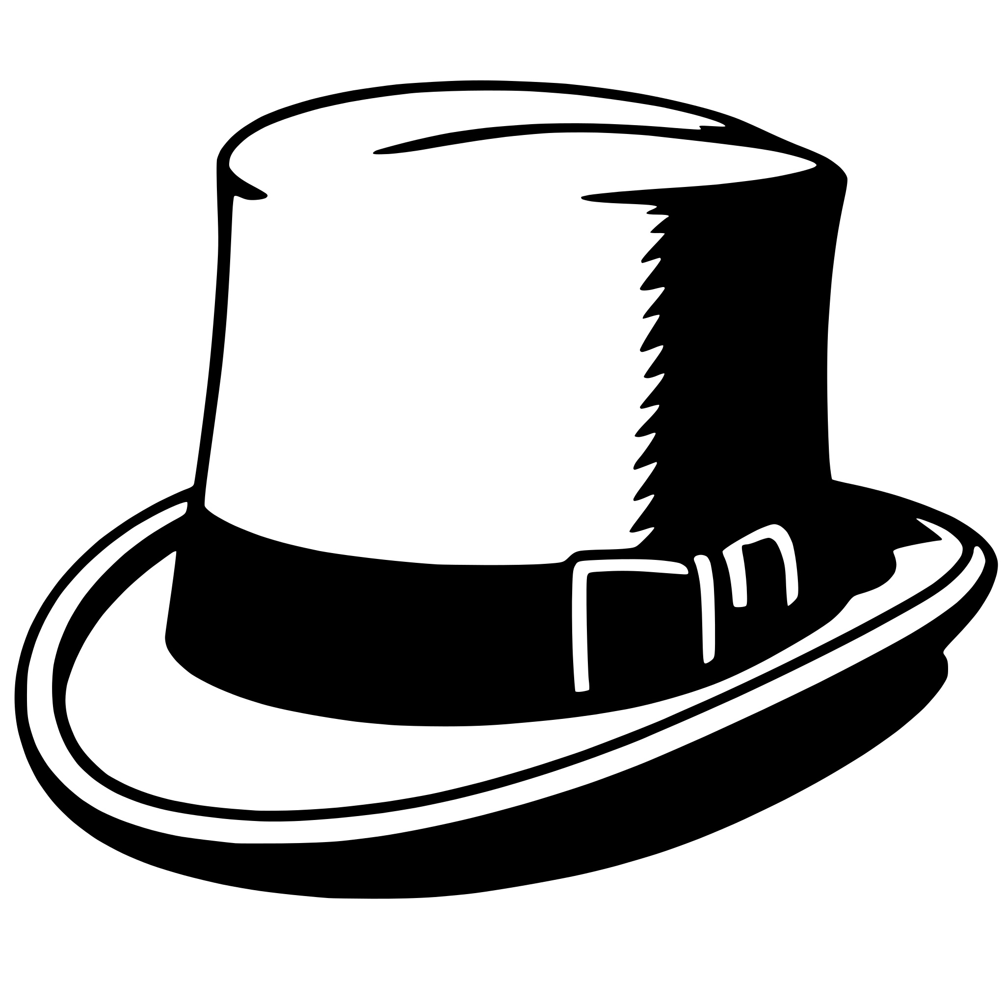 AI-generated SVG of 'fedora'