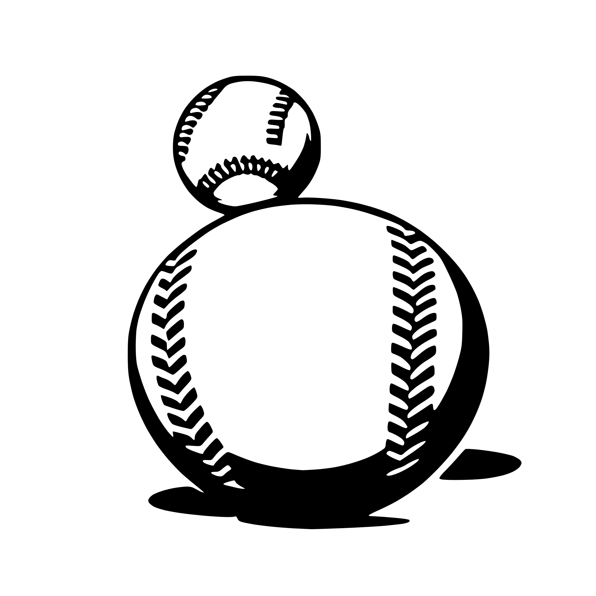 AI-generated SVG of a baseball