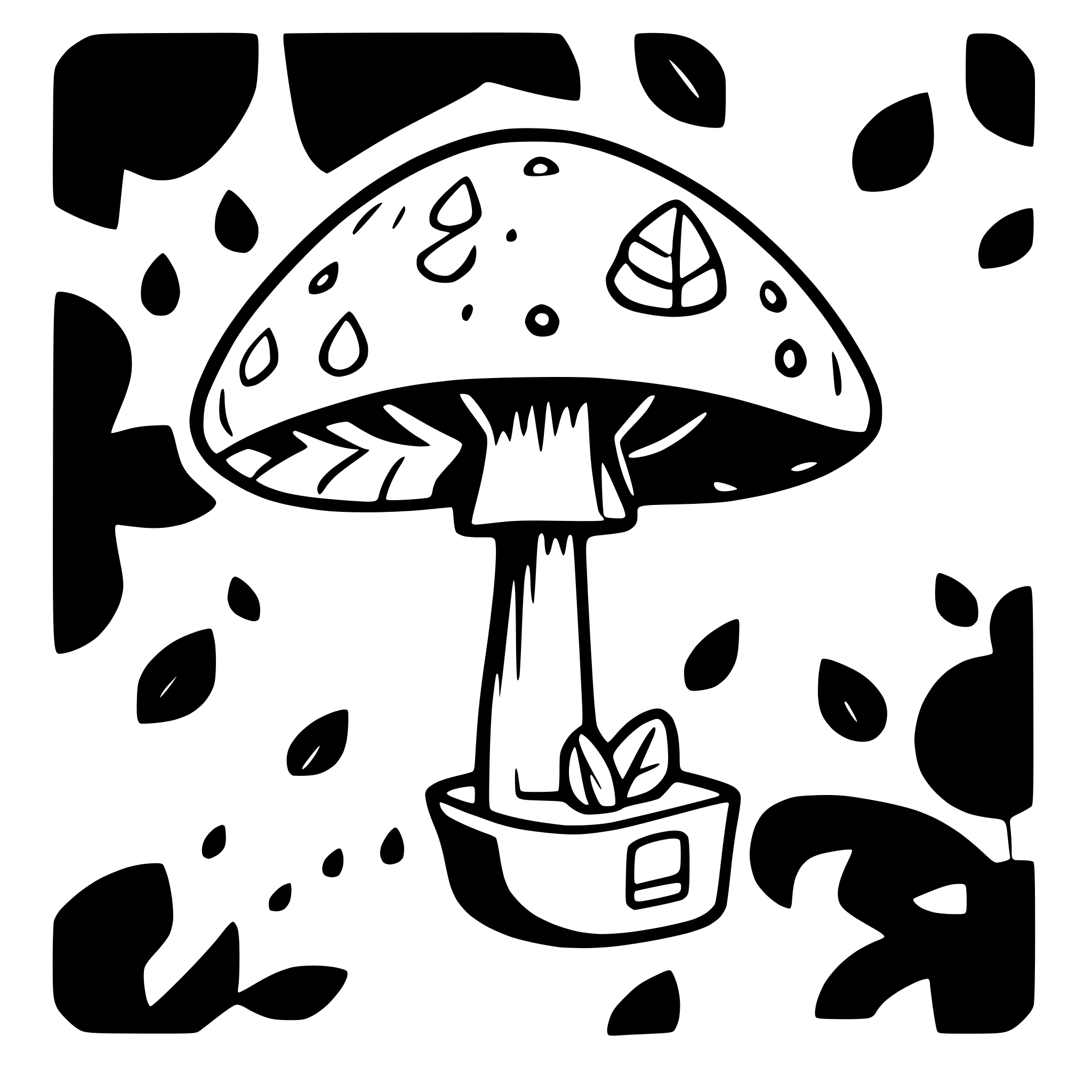 AI-generated SVG of a mushroom telekom
