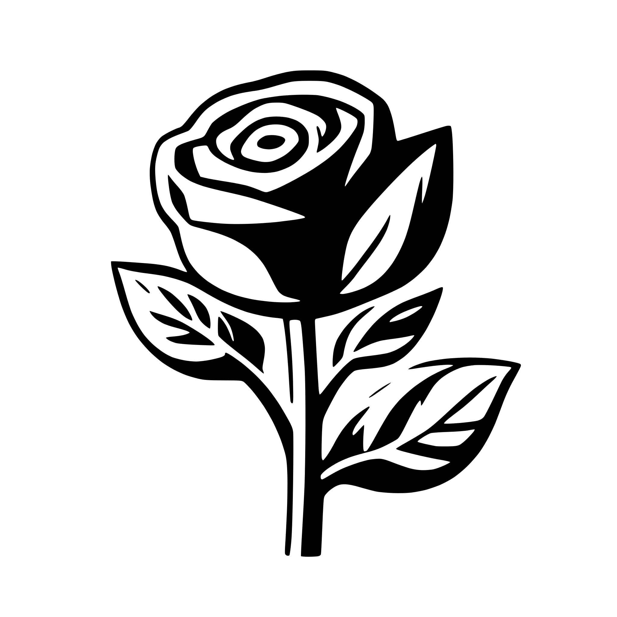 AI-generated SVG of 'rose illustration'