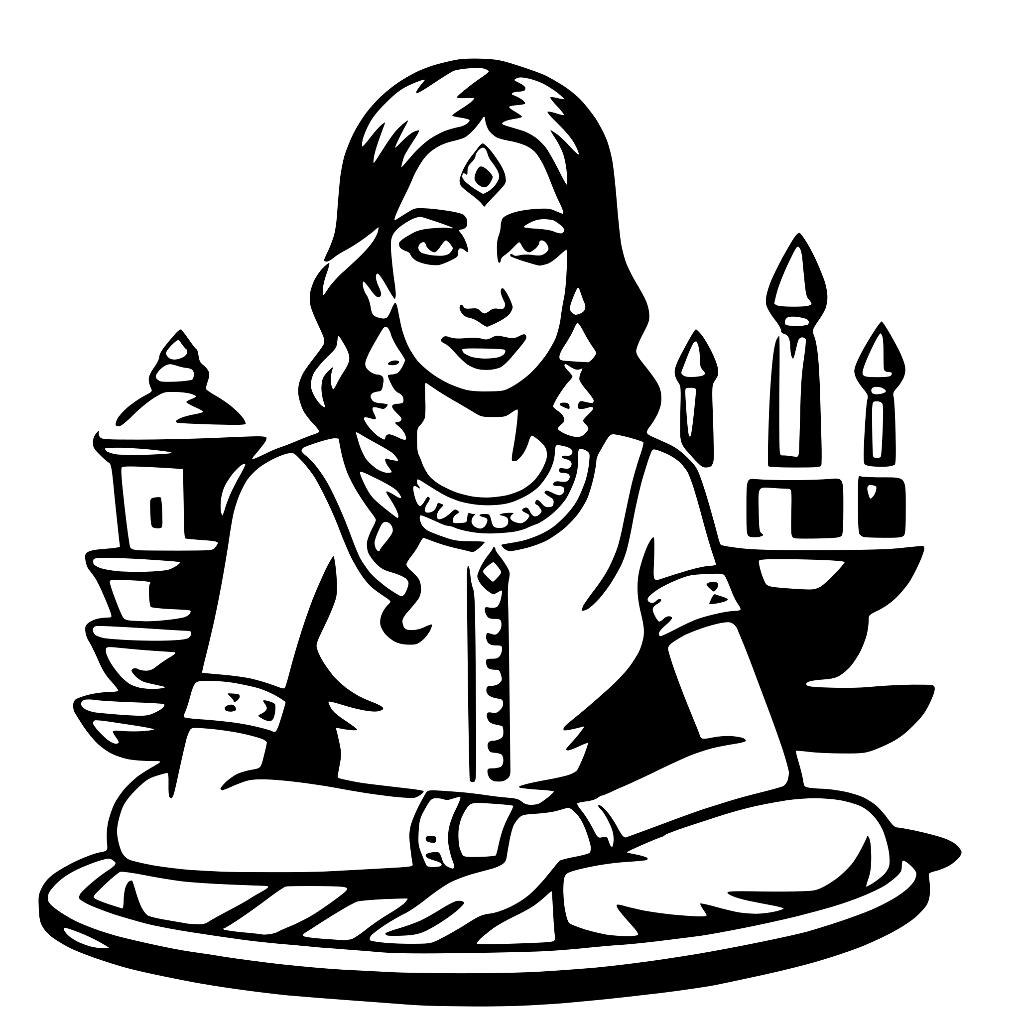AI-generated SVG of a lakshmi