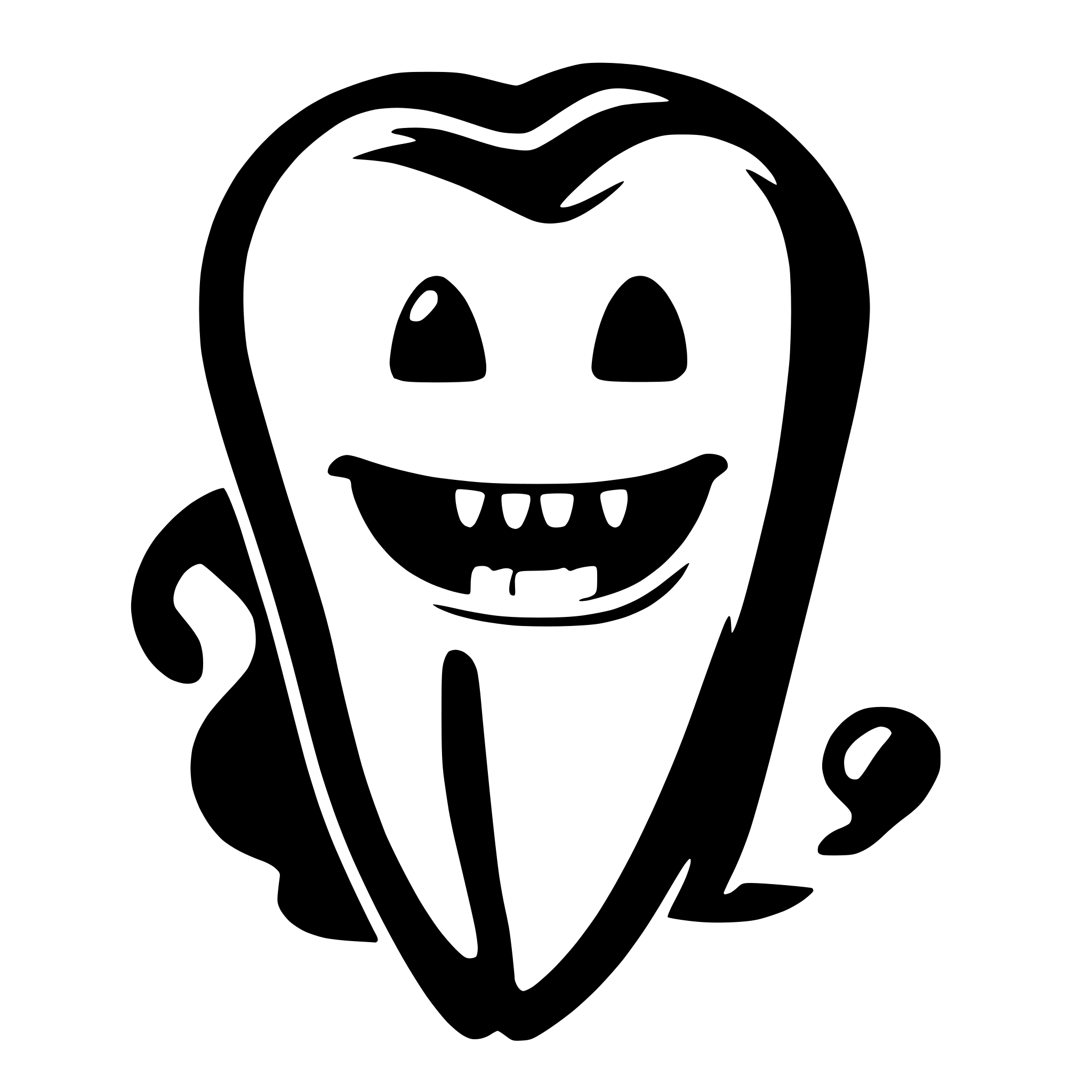 AI-generated SVG of 'tooth'