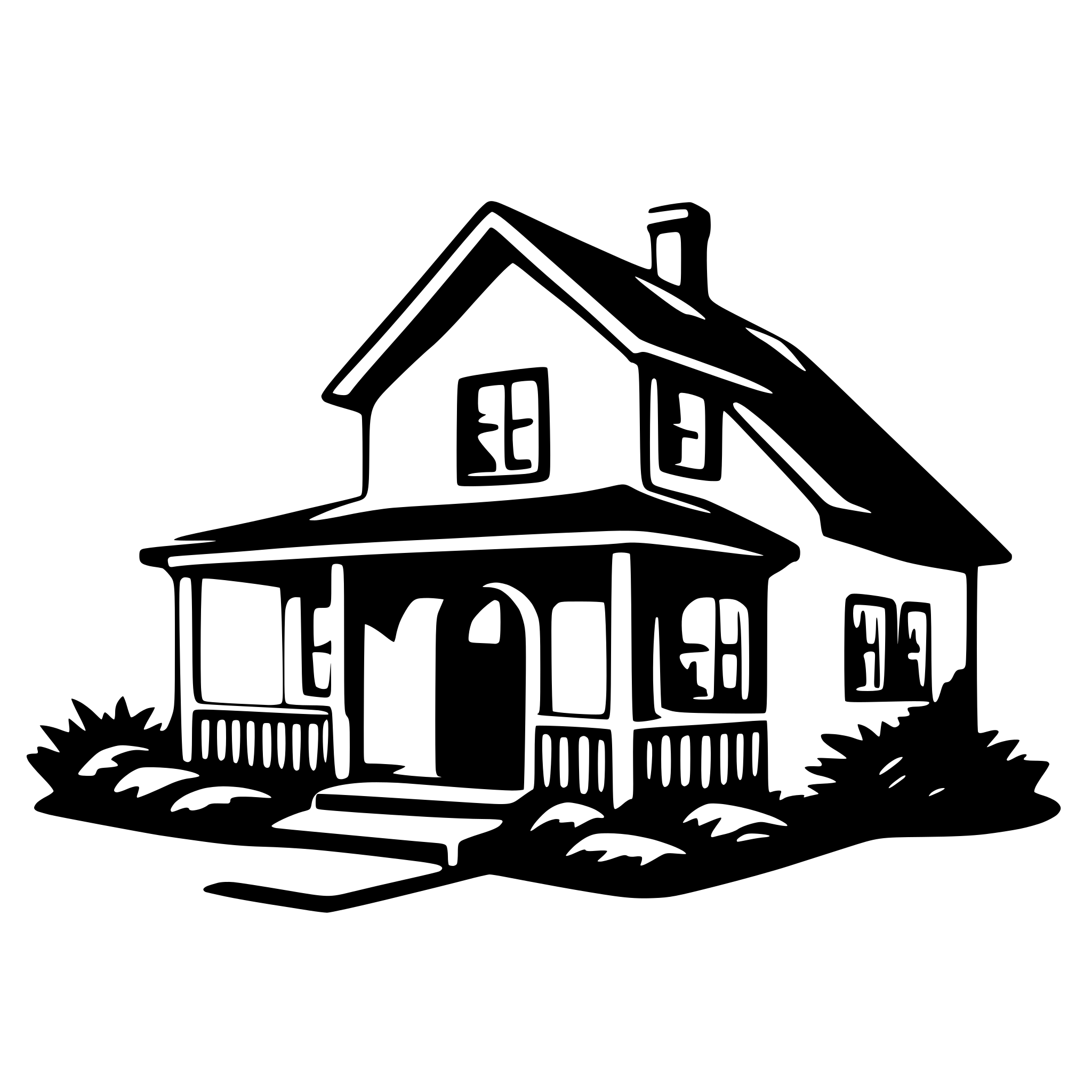 AI-generated SVG of 'house'