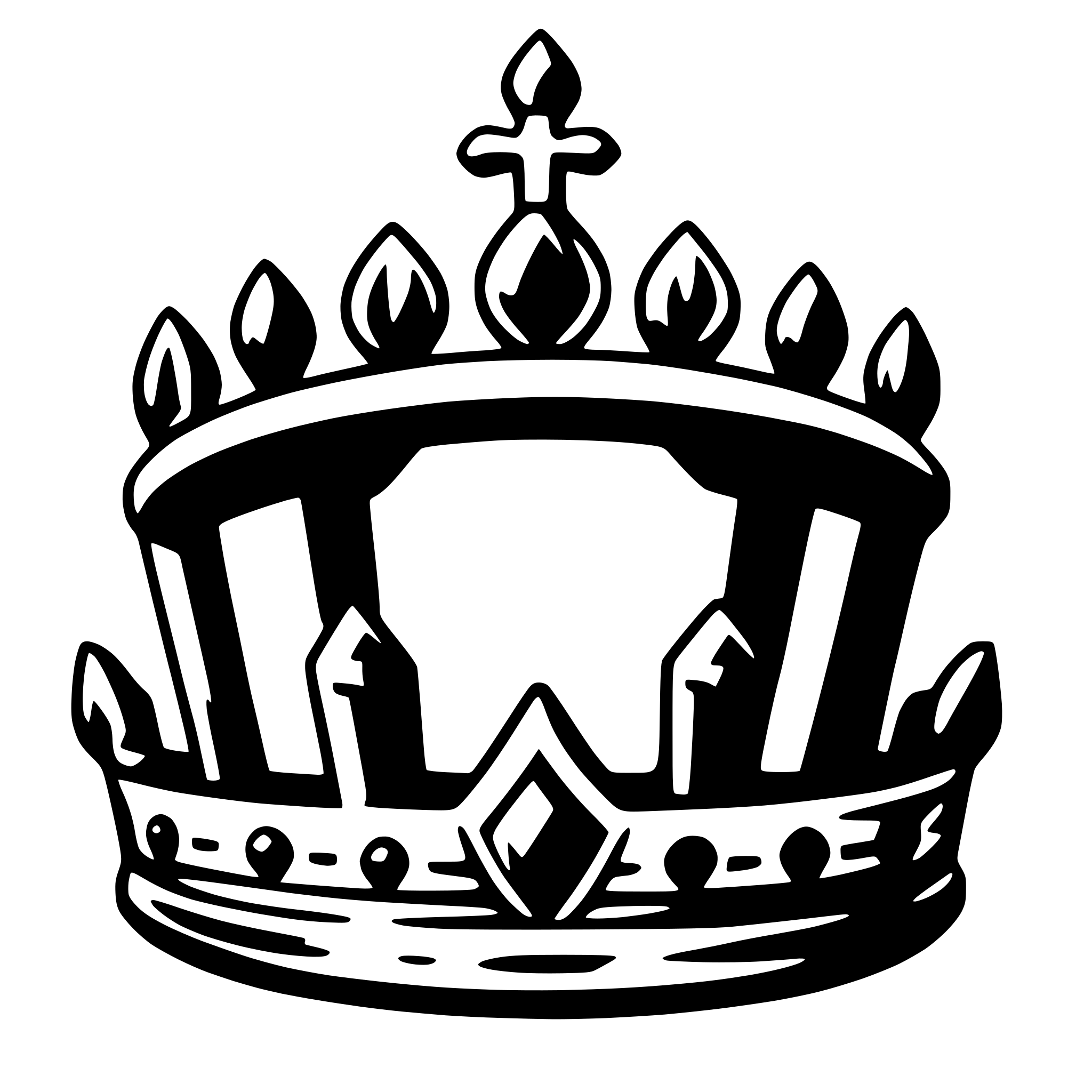 AI-generated SVG of 'tiara'
