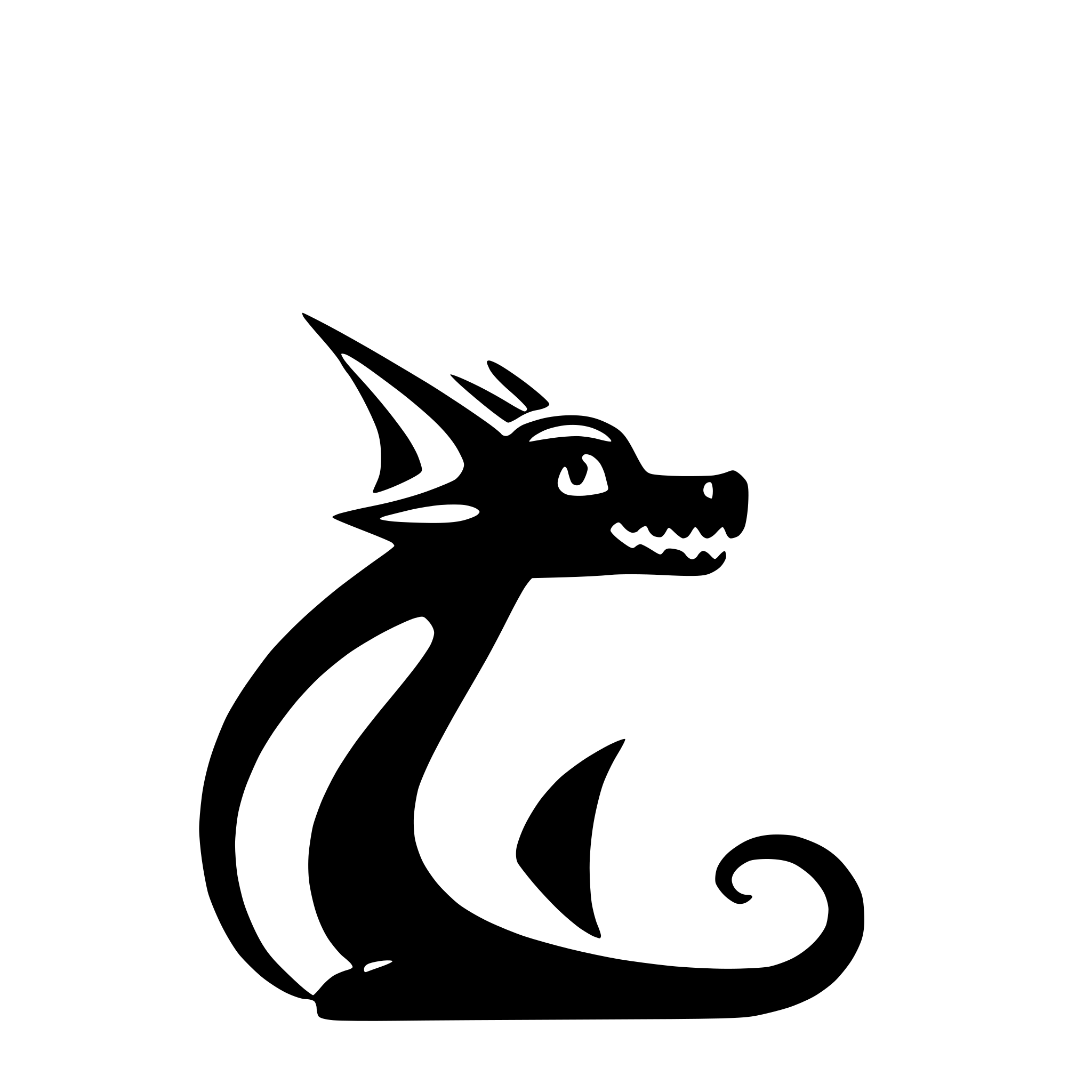 AI-generated SVG of 'dragon cute'