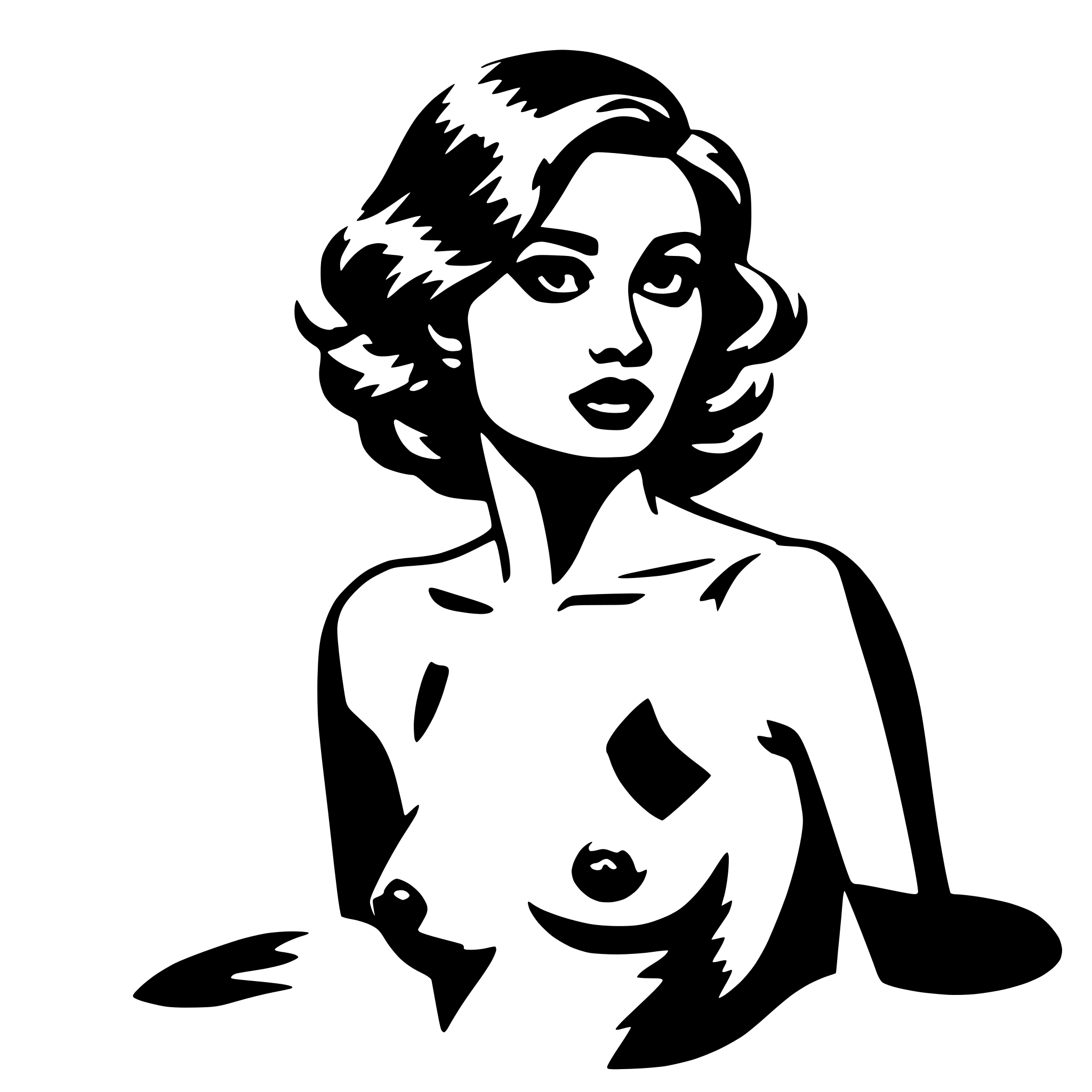 AI-generated SVG of a Nude
