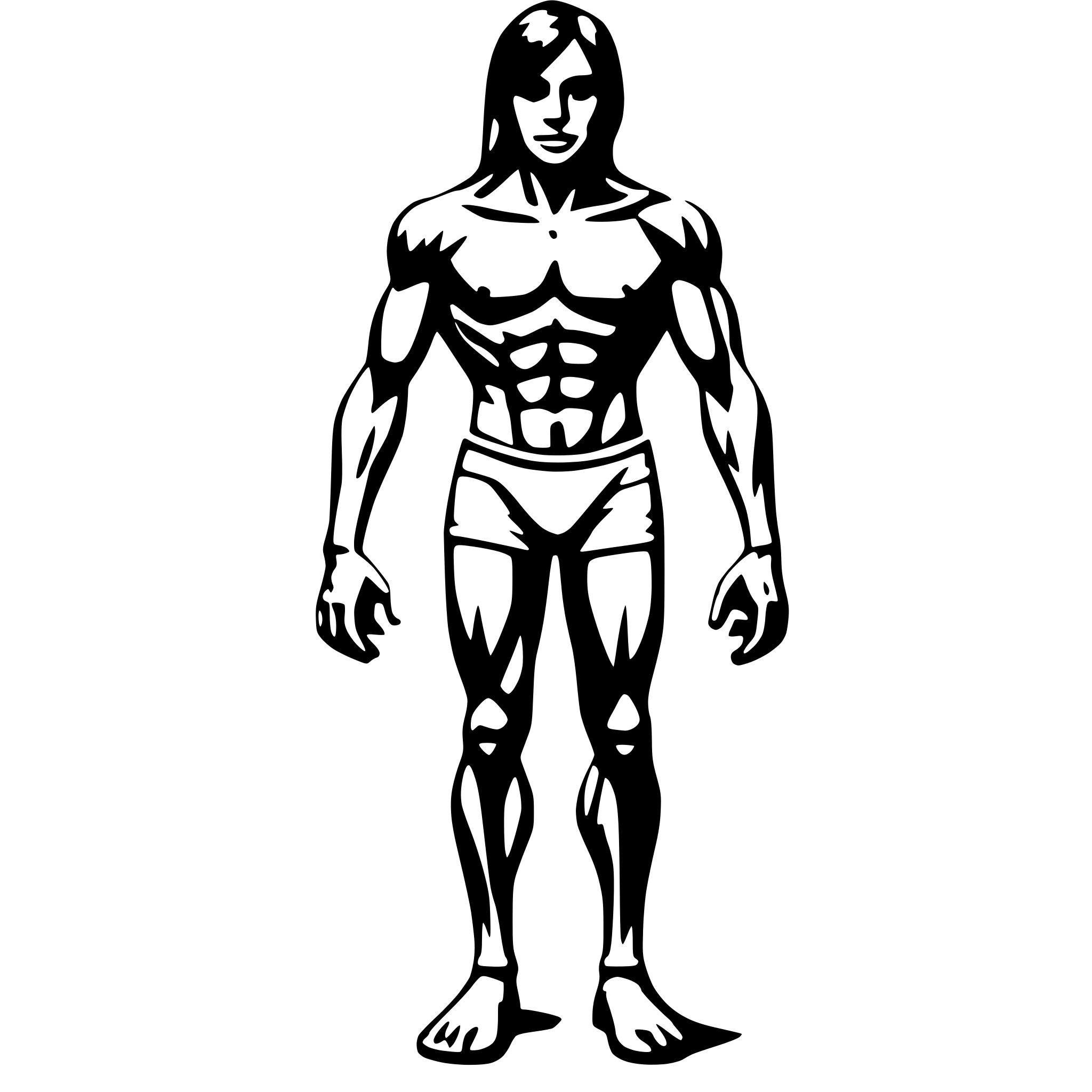 AI-generated SVG of 'all body Muscles'