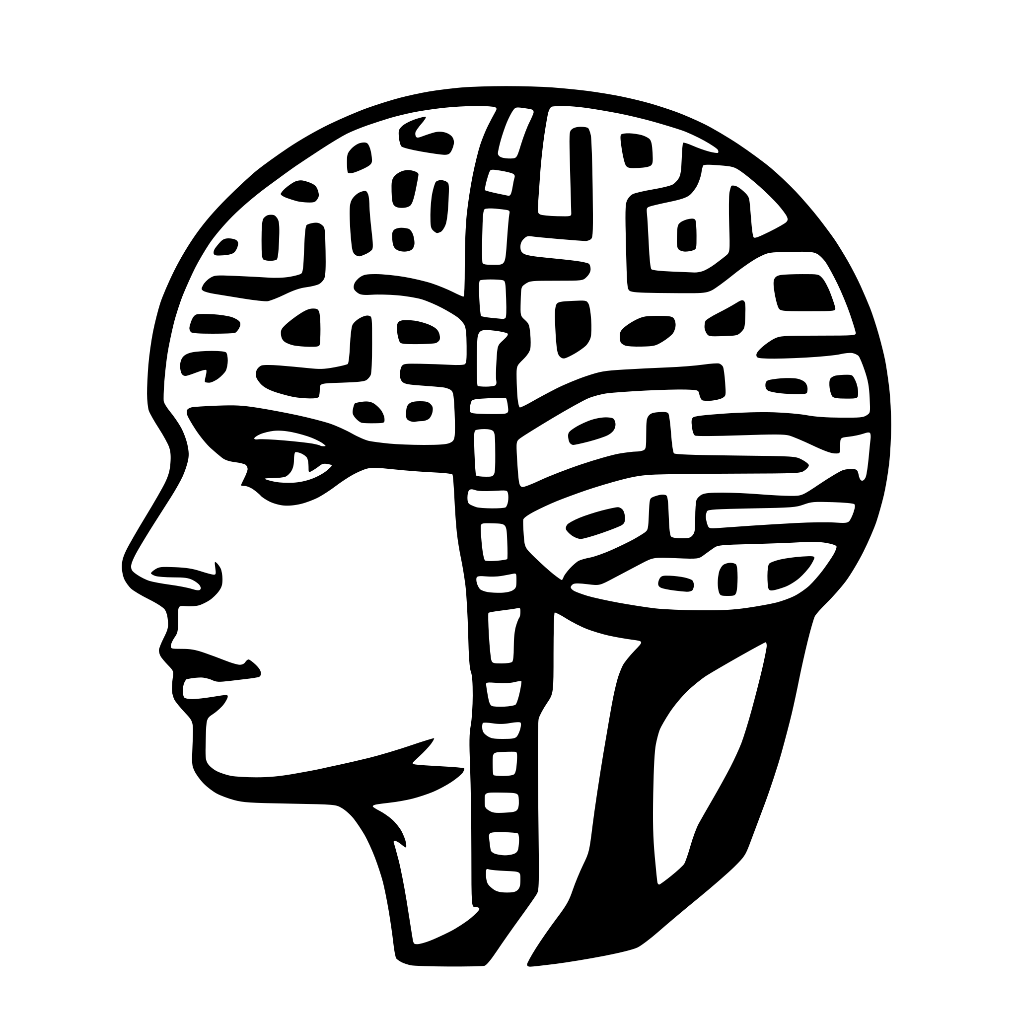 AI-generated SVG of a Neural network brain