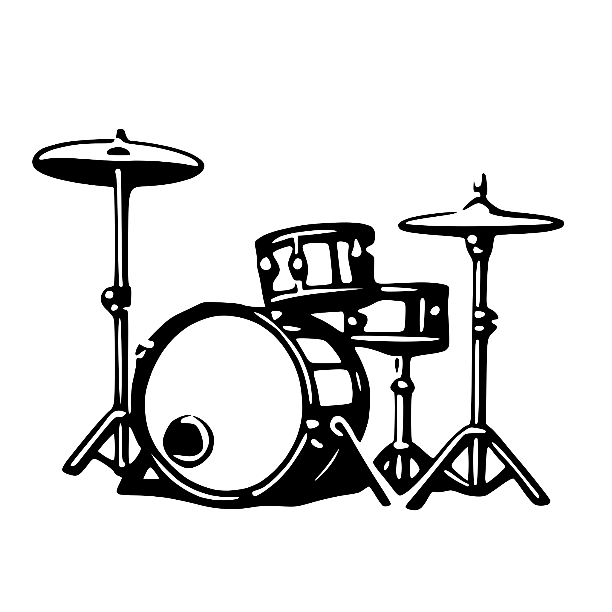 AI-generated SVG of 'drumset'