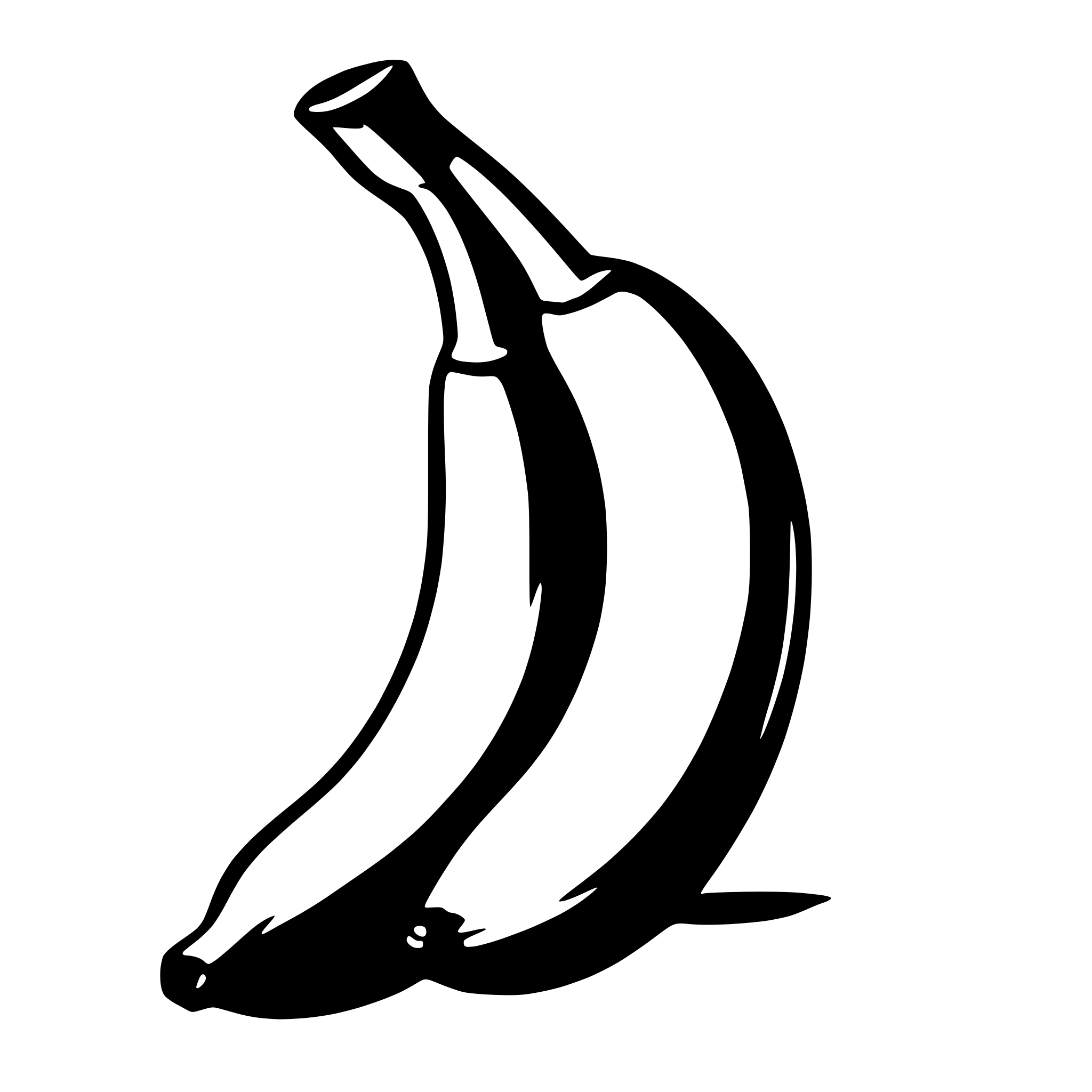 AI-generated SVG of 'BANANA'