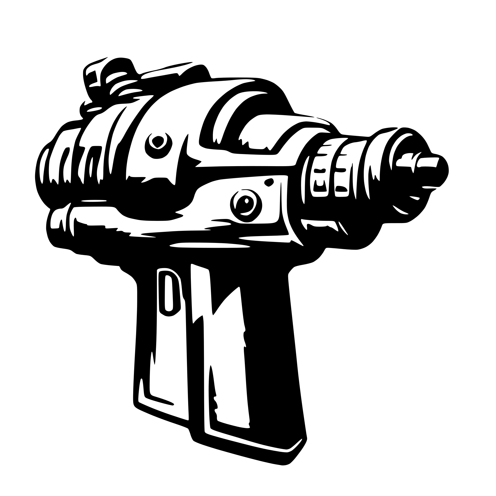 AI-generated SVG of 'alien gun'