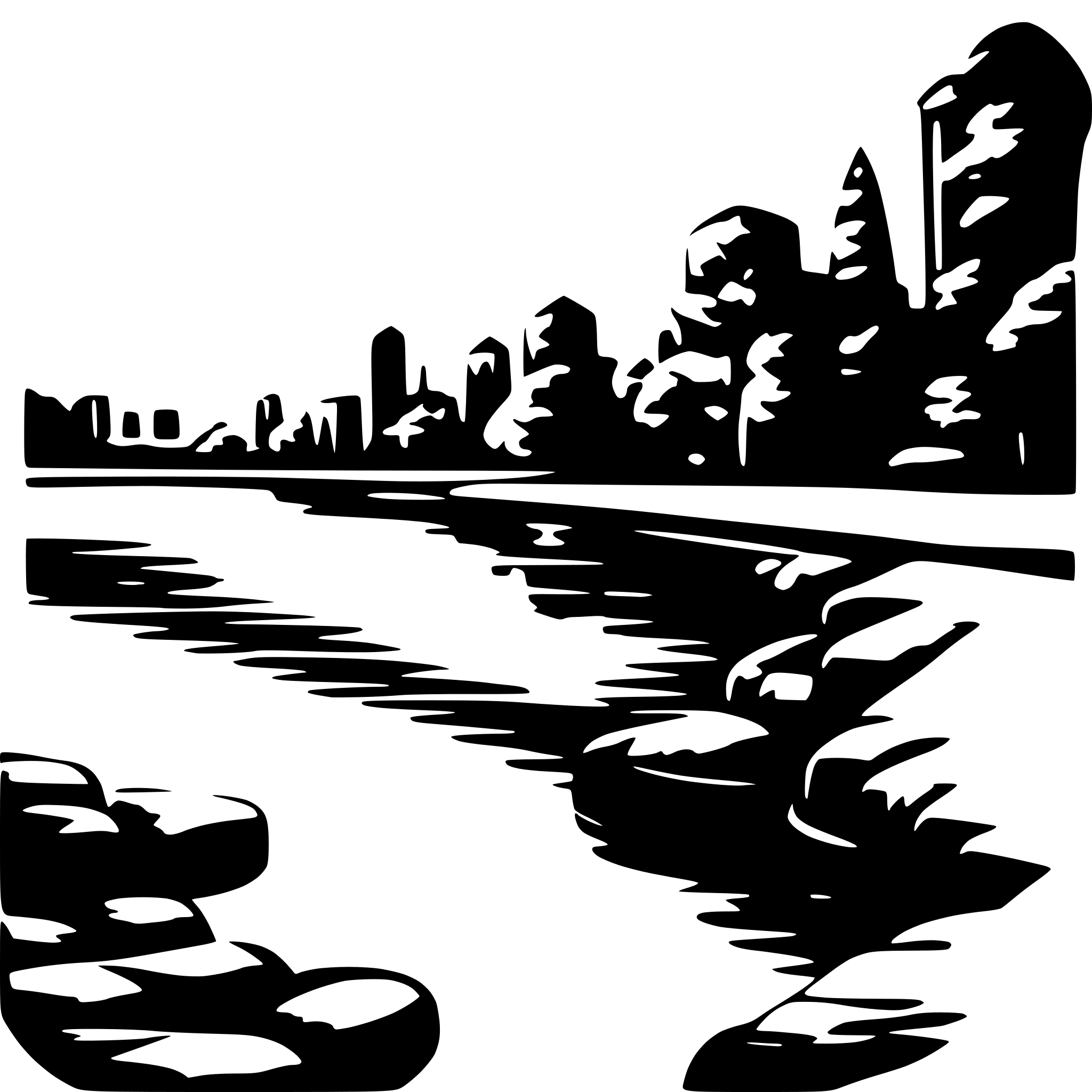 AI-generated SVG of 'river side'