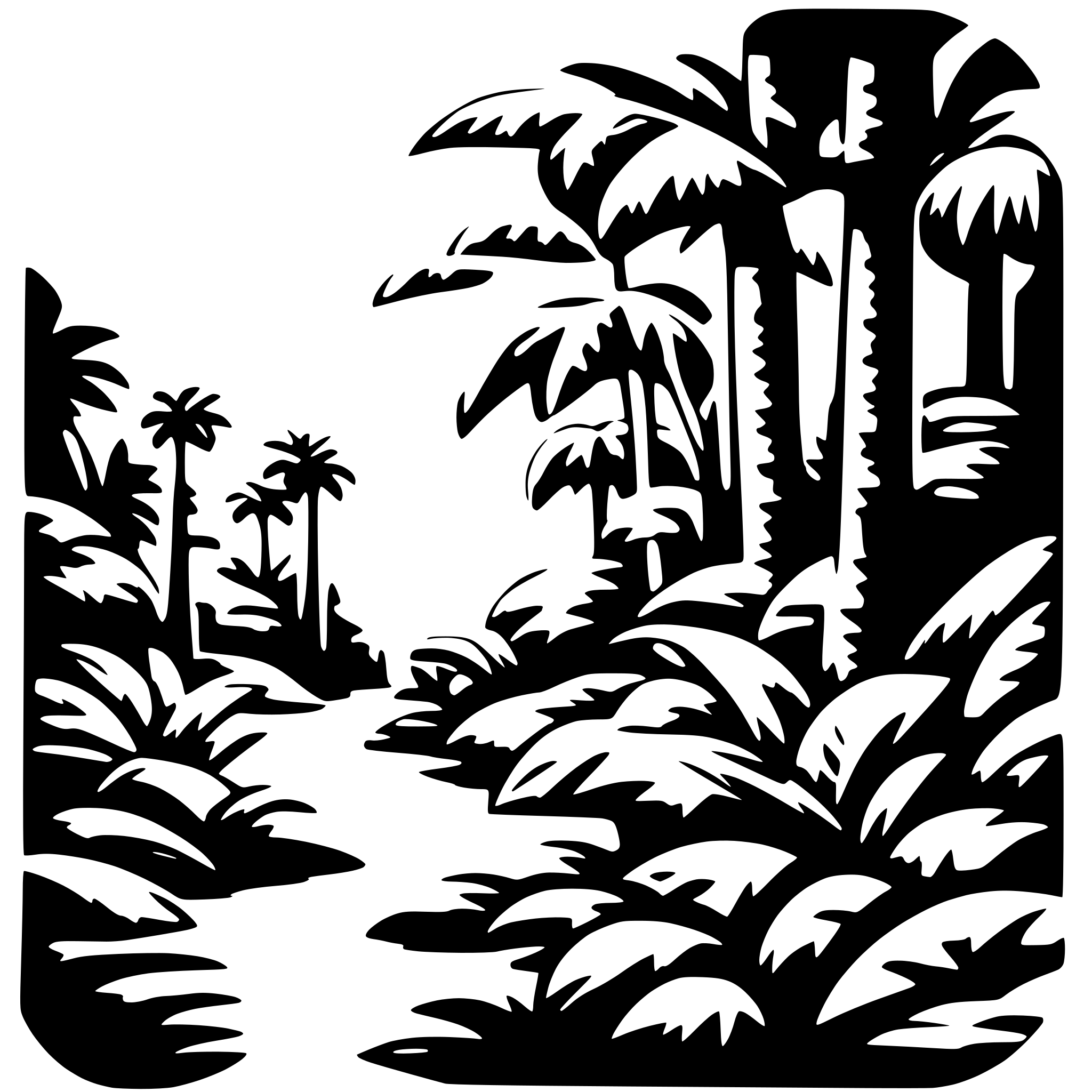 AI-generated SVG of 'jungle'